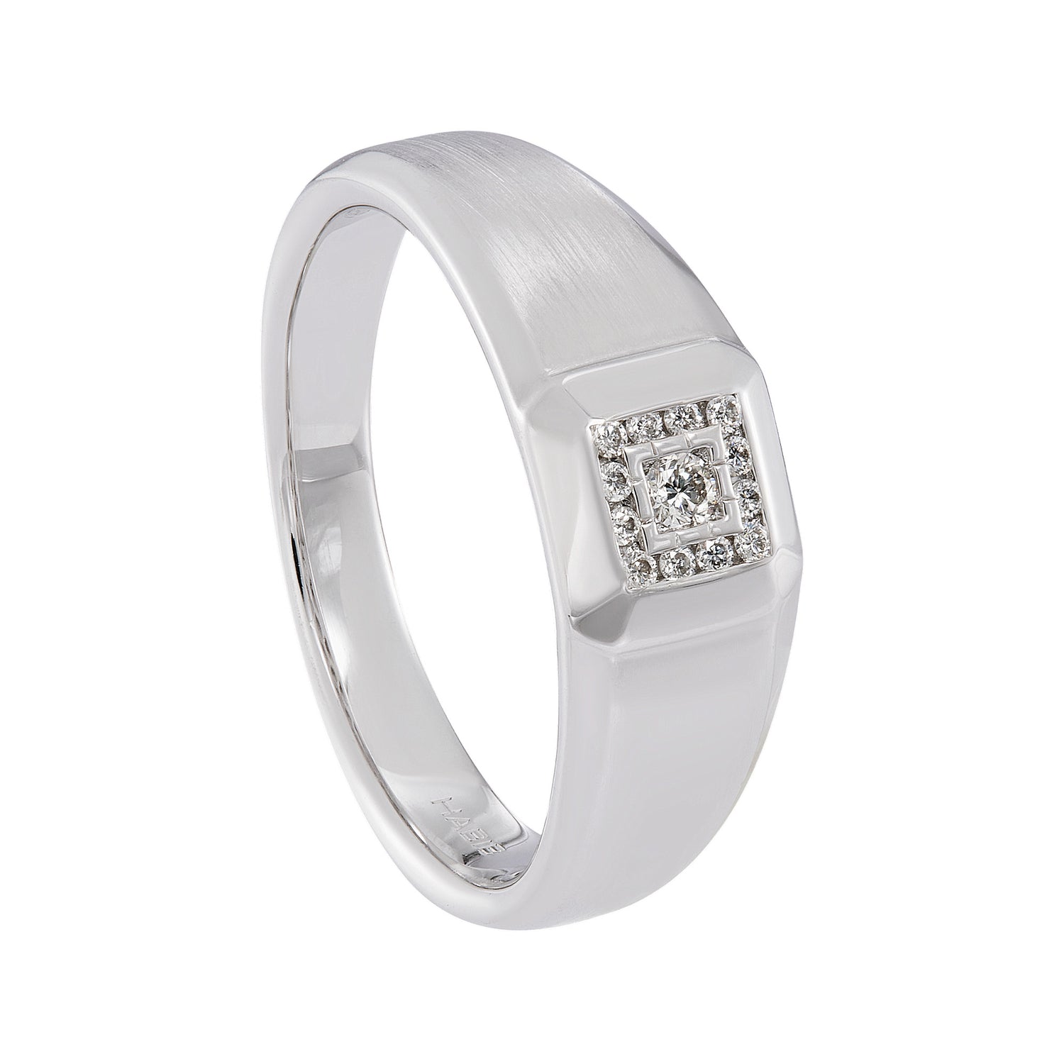 Diamond Men's Ring in 925 Silver Palladium 271620125(PLD)