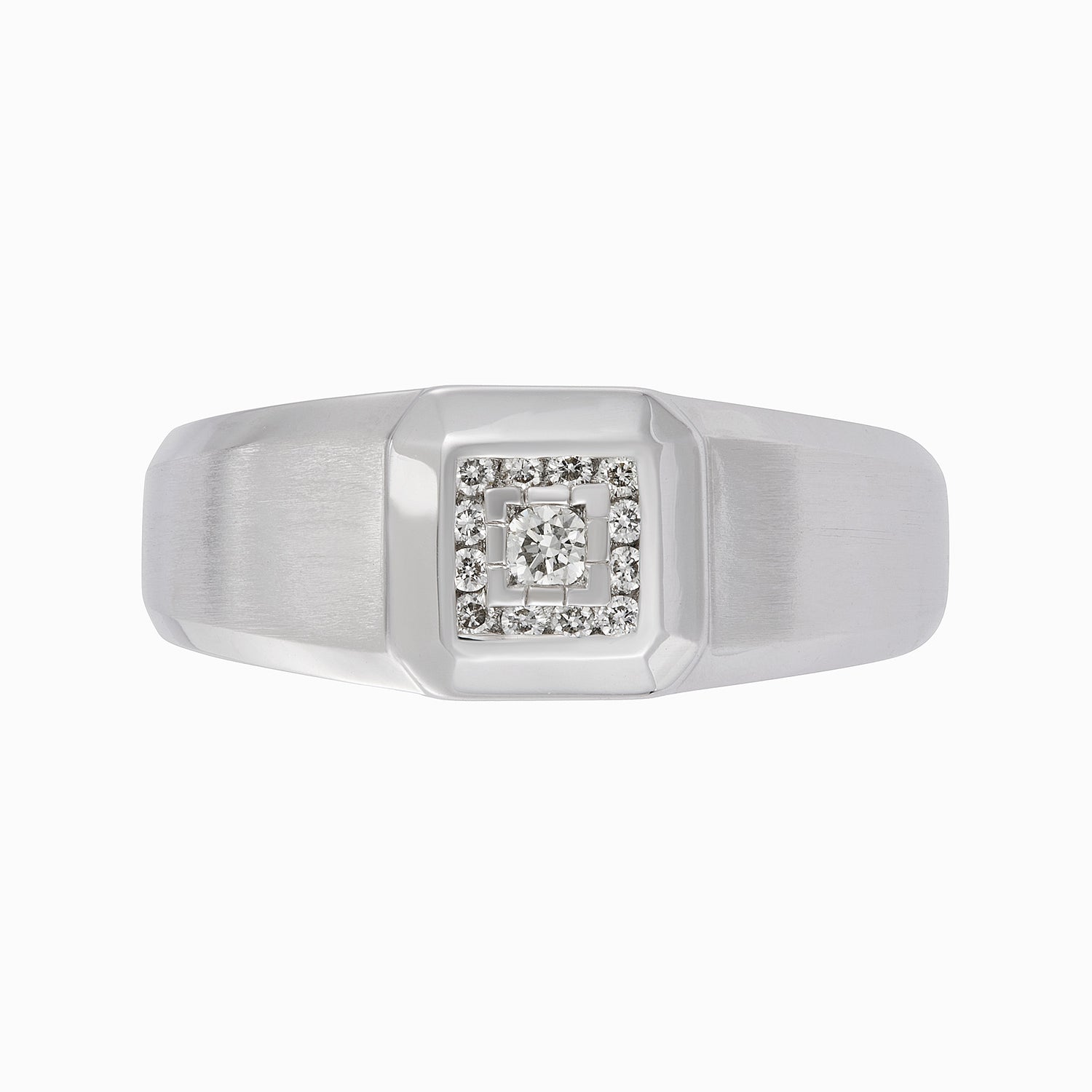 Diamond Men's Ring in 925 Silver Palladium 271620125(PLD)