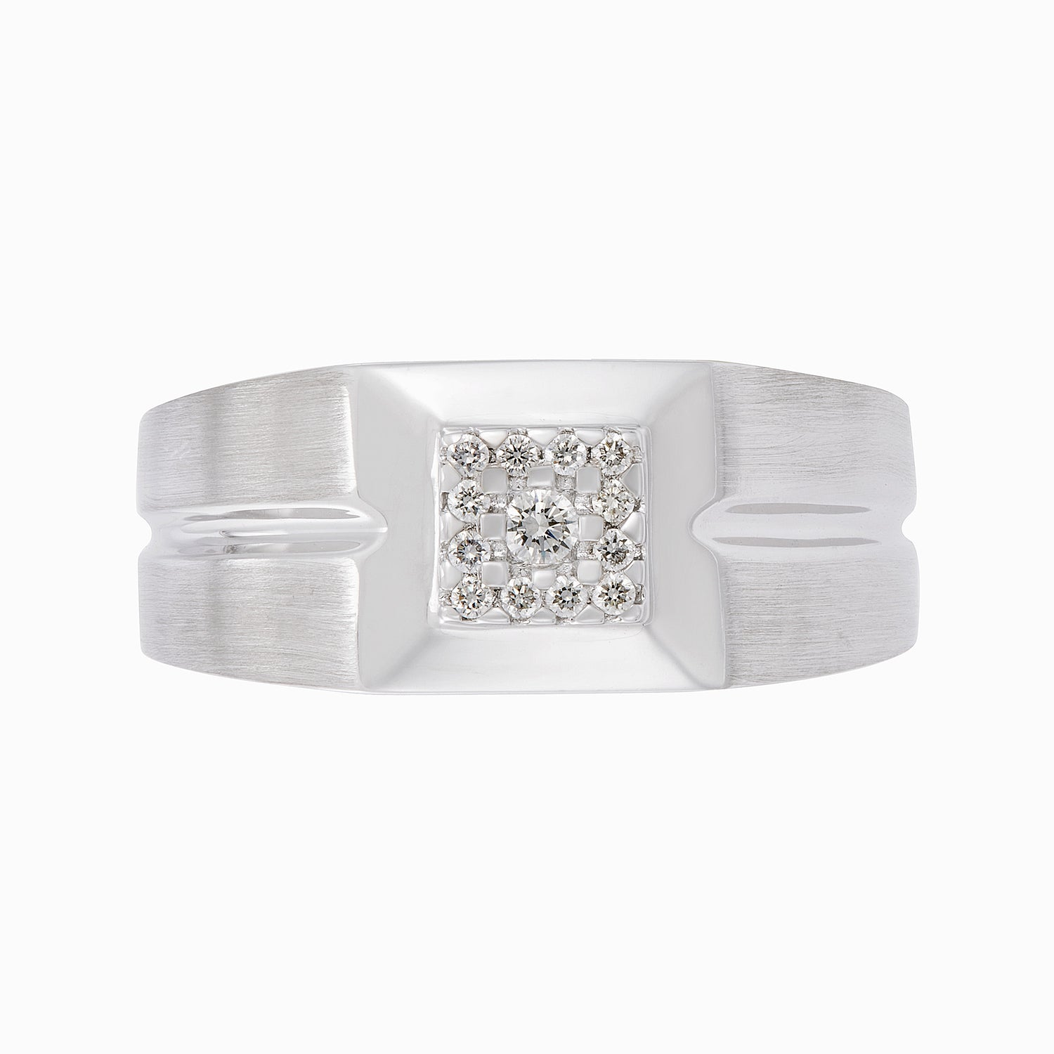 Diamond Men's Ring in 925 Silver Palladium 271880125(PLD)