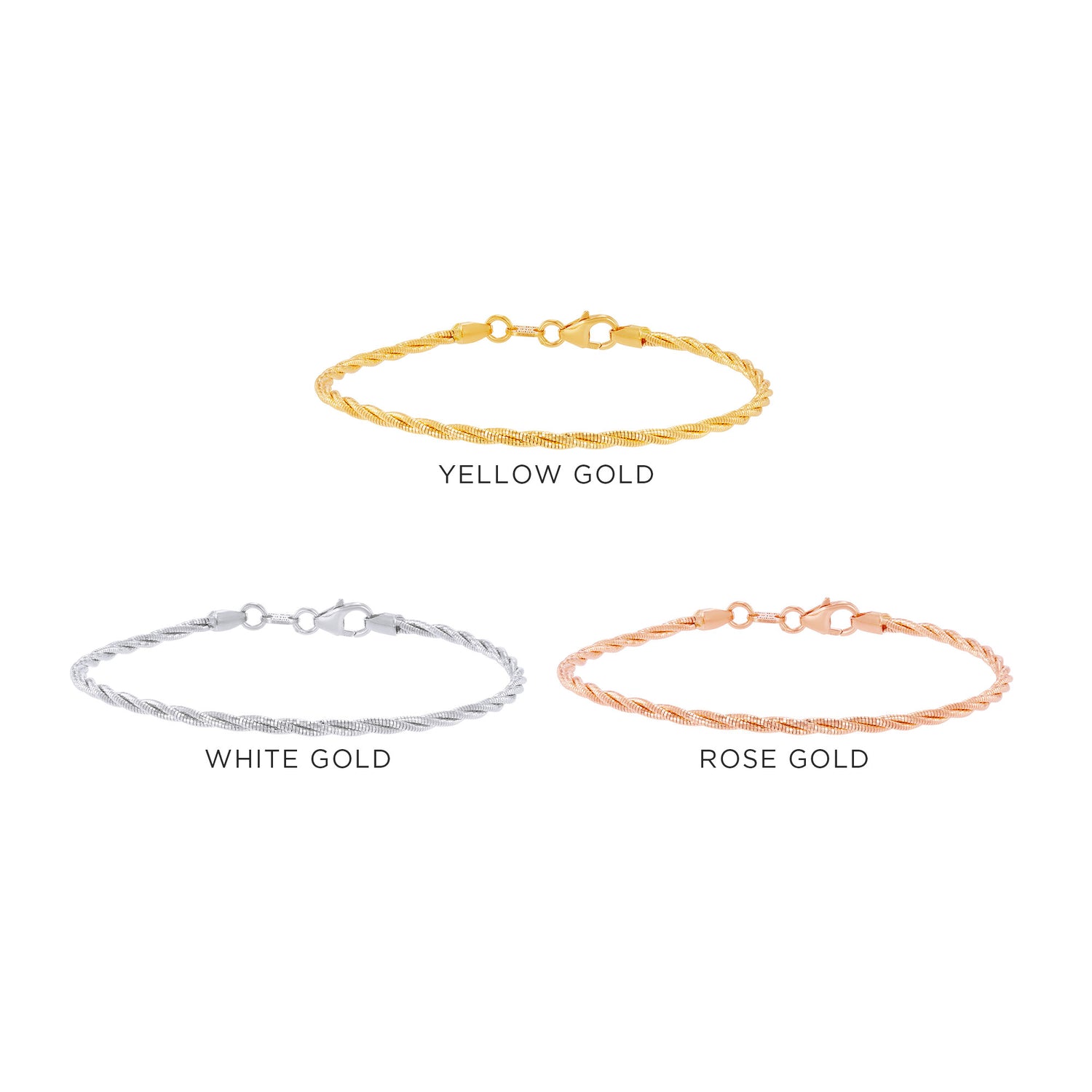 Oro Italia 916 Yellow, Rose and White Gold Bracelet GW53840525 (22K Gold)