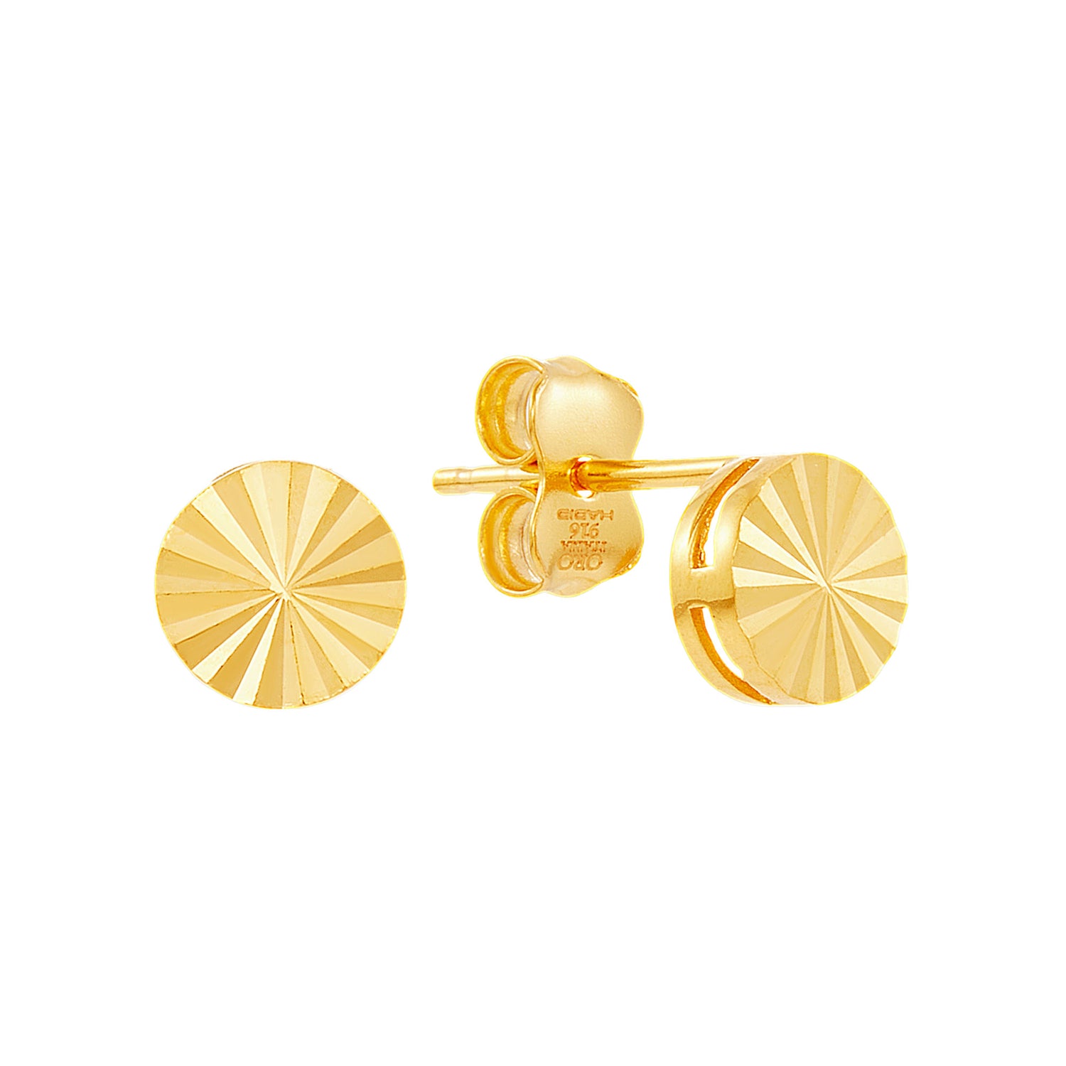 Oro Italia 916 Yellow Gold Earrings GE76380125 (22K Gold)