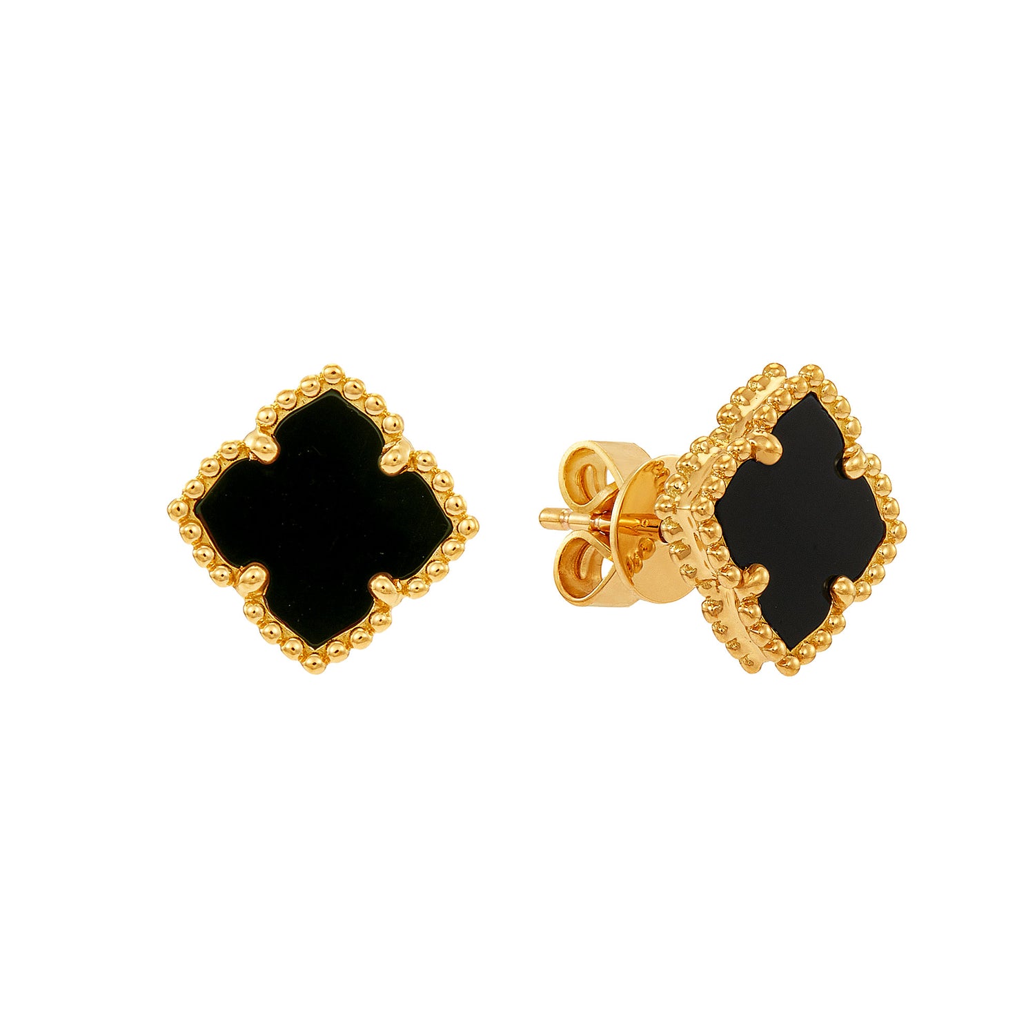 Carnelian Earrings in 750/18K Yellow Gold 457800125(YG)-ONYX