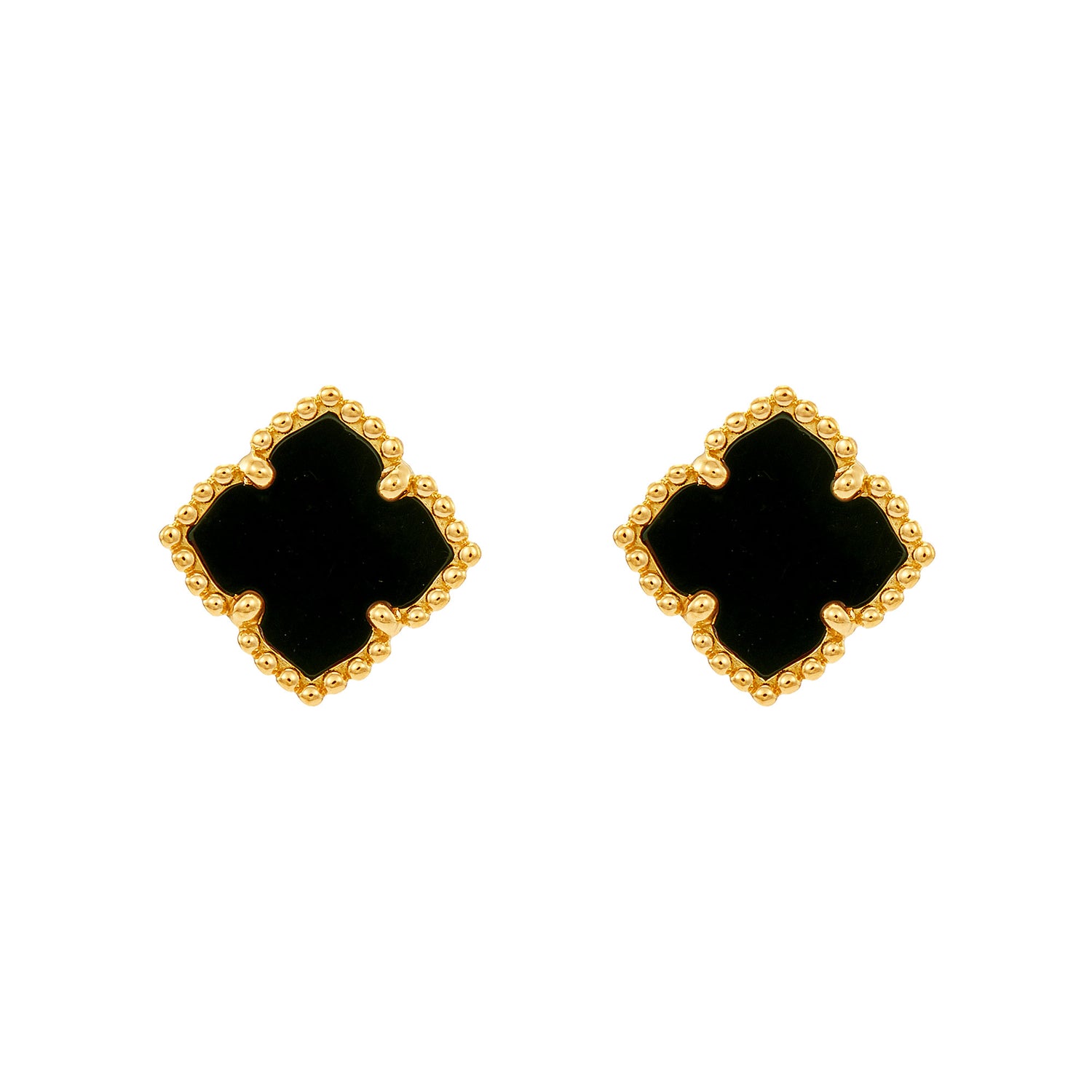 Carnelian Earrings in 750/18K Yellow Gold 457800125(YG)-ONYX