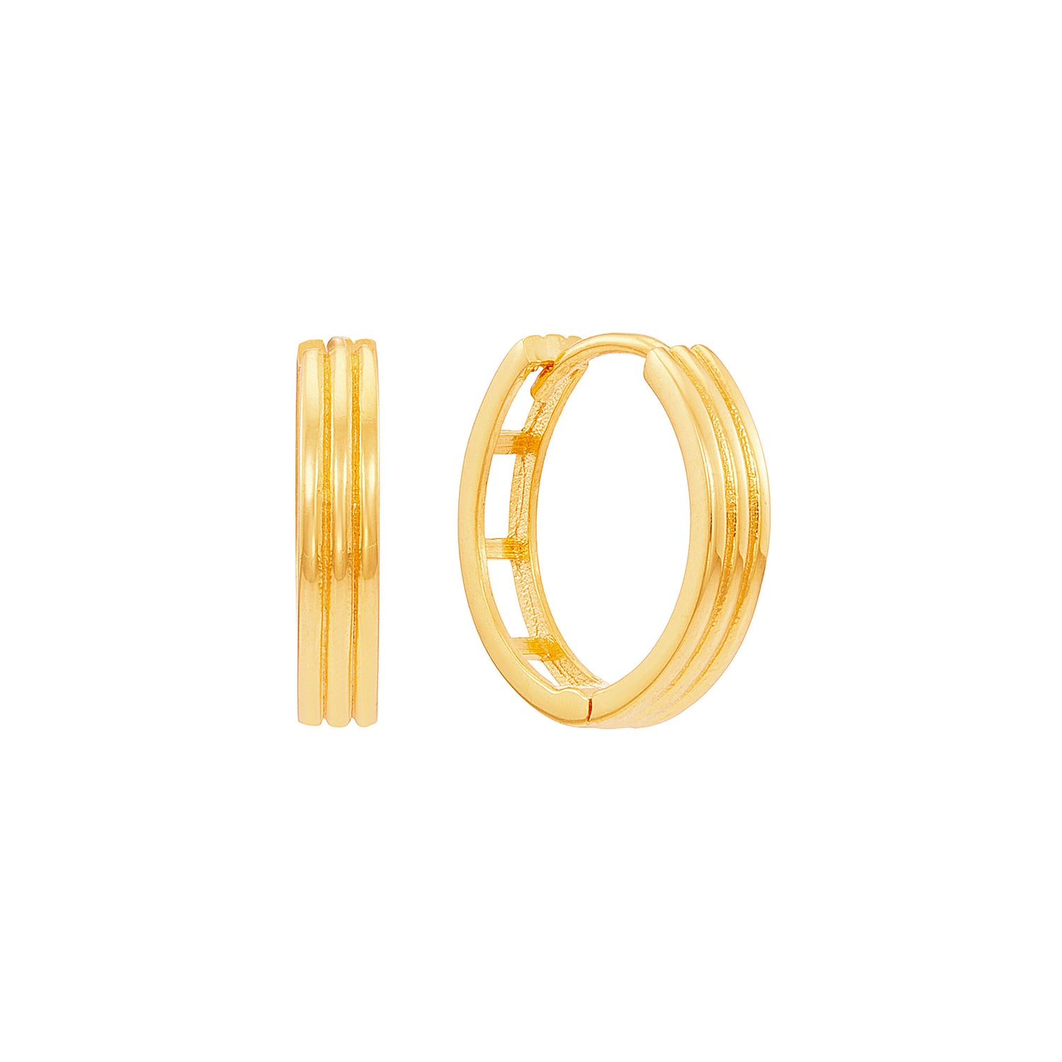 Oro Italia 916 Yellow Gold Earrings GE76271224 (22K Gold)
