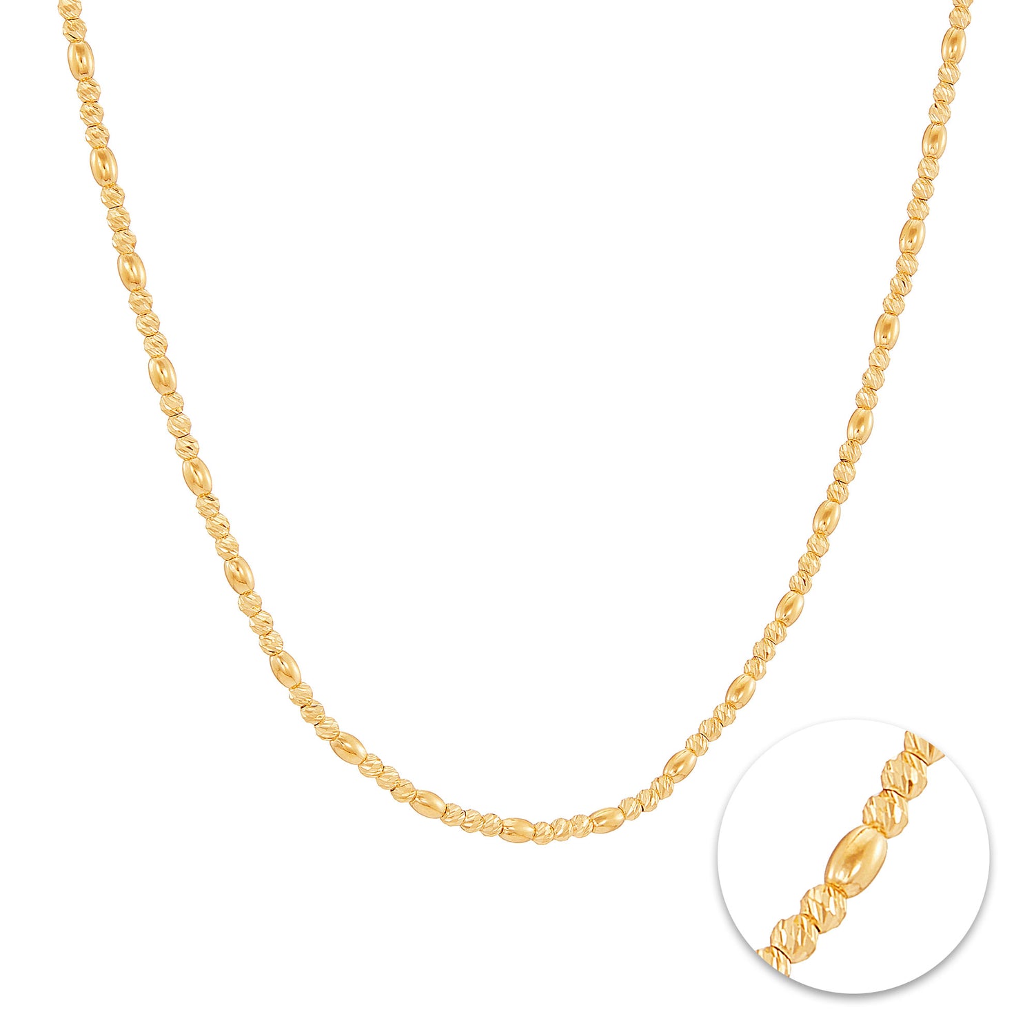 Oro Italia 916 Yellow Gold Necklace GC32660325 (22K Gold)