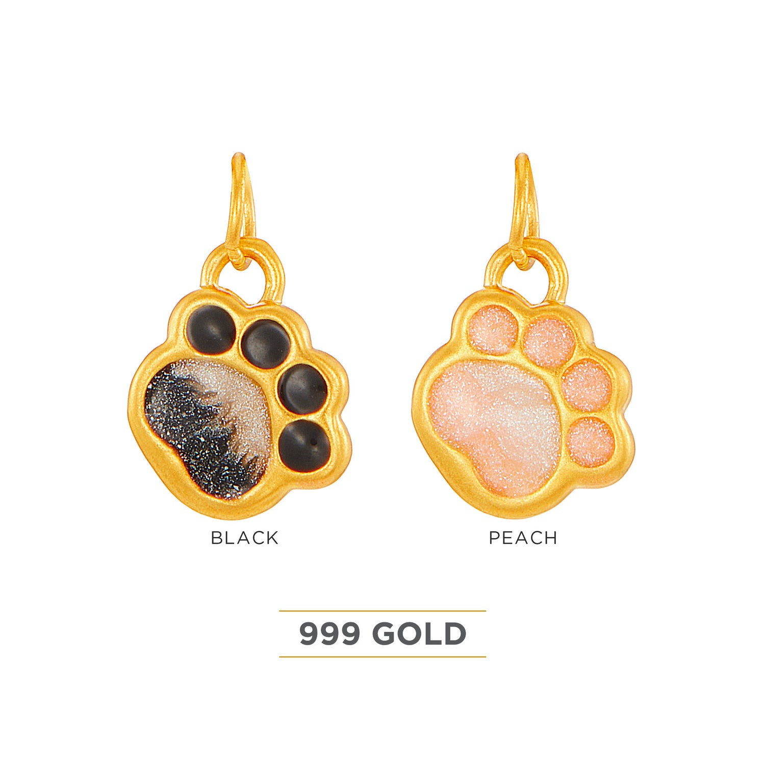 999/24K Yellow Gold Pendant (Paw) 9GP012