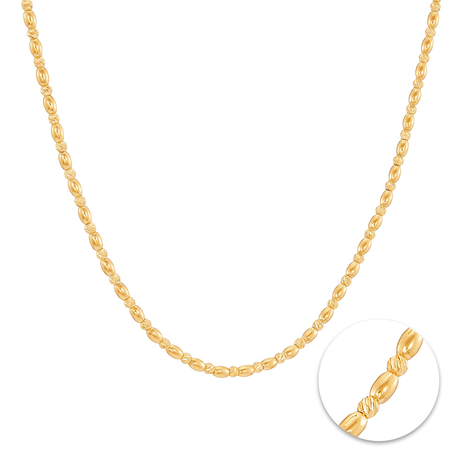 Oro Italia 916 Yellow Gold Necklace GC32650325 (22K Gold)