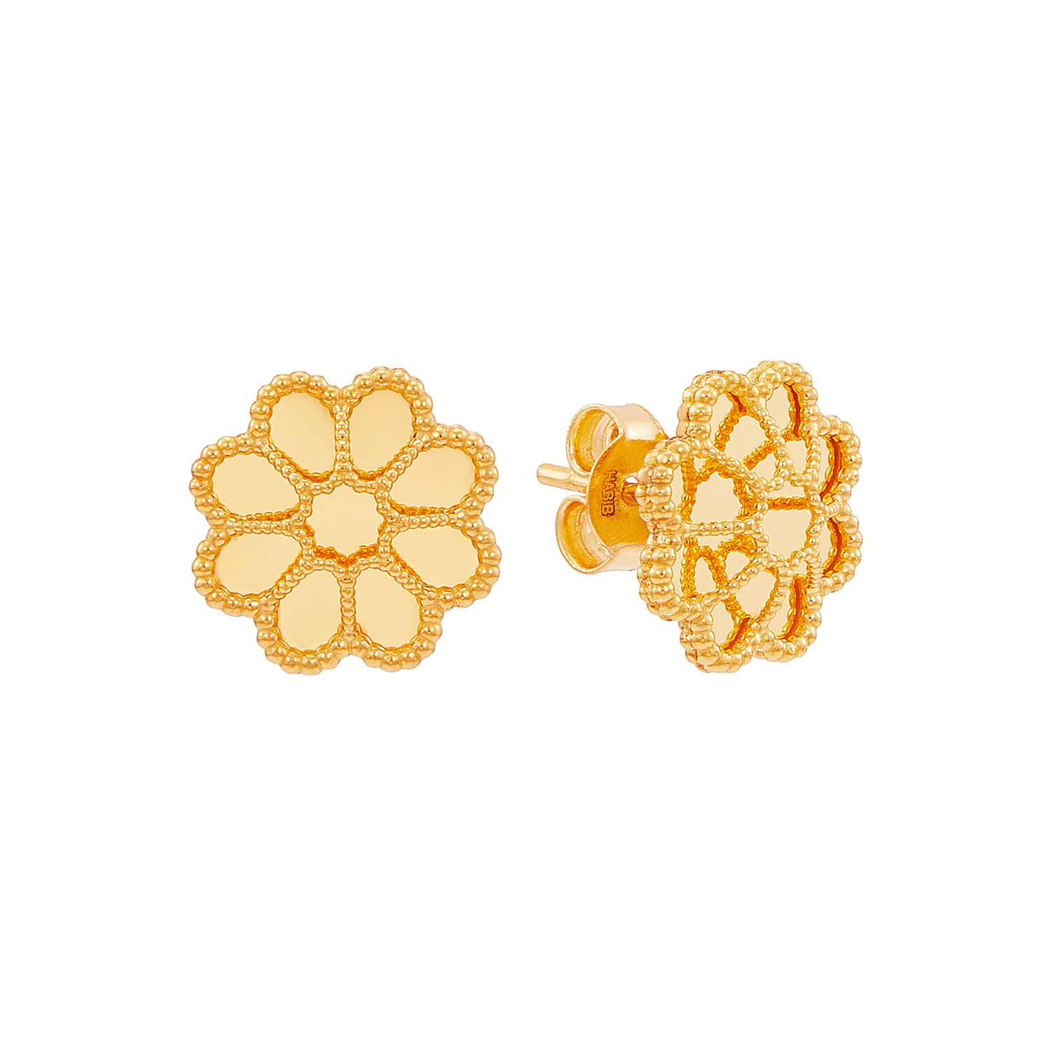 Oro Italia 916 Yellow Gold Earrings GE76690325 (22K Gold)