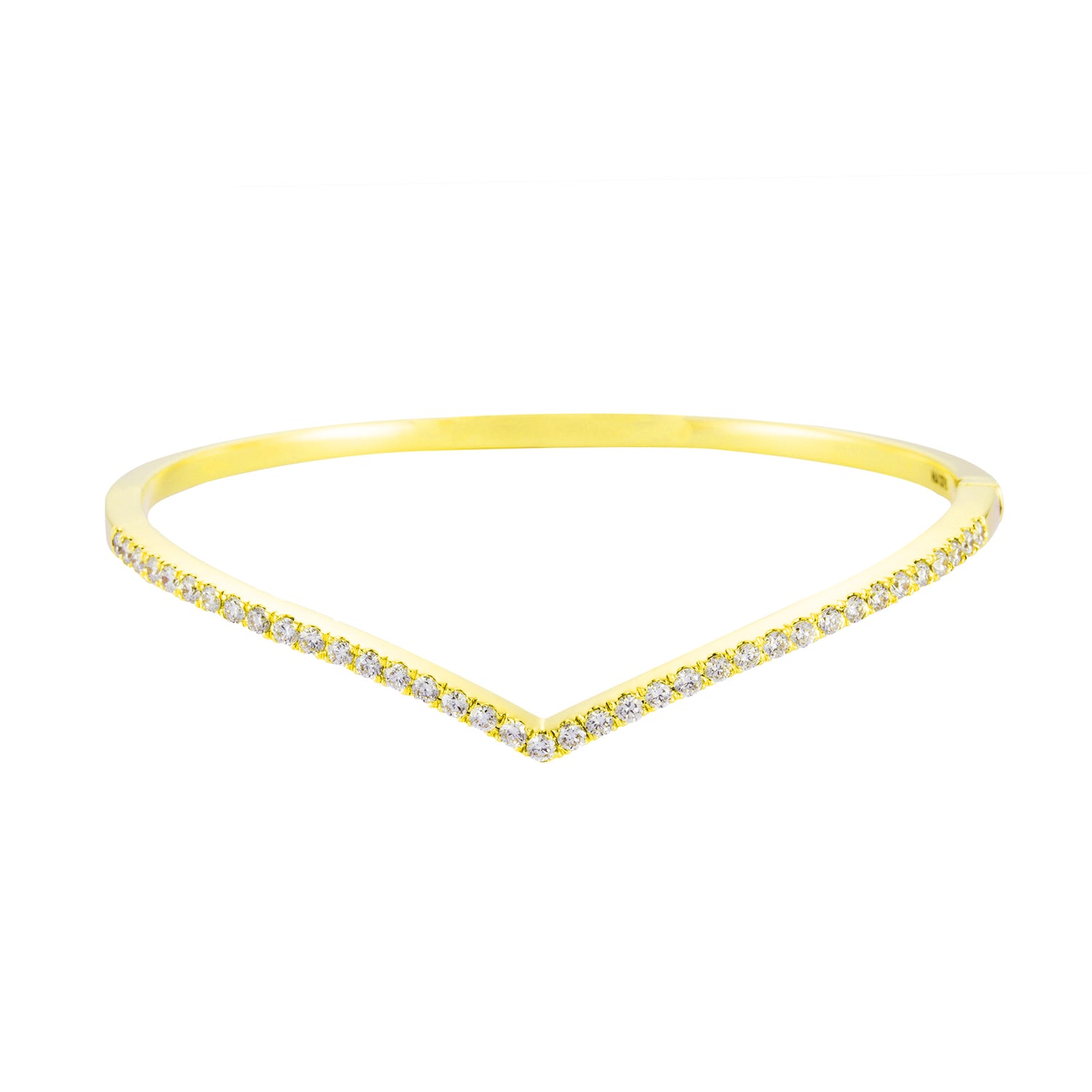 THE V | Diamond Bangle in 375/9K Gold 25797(B)