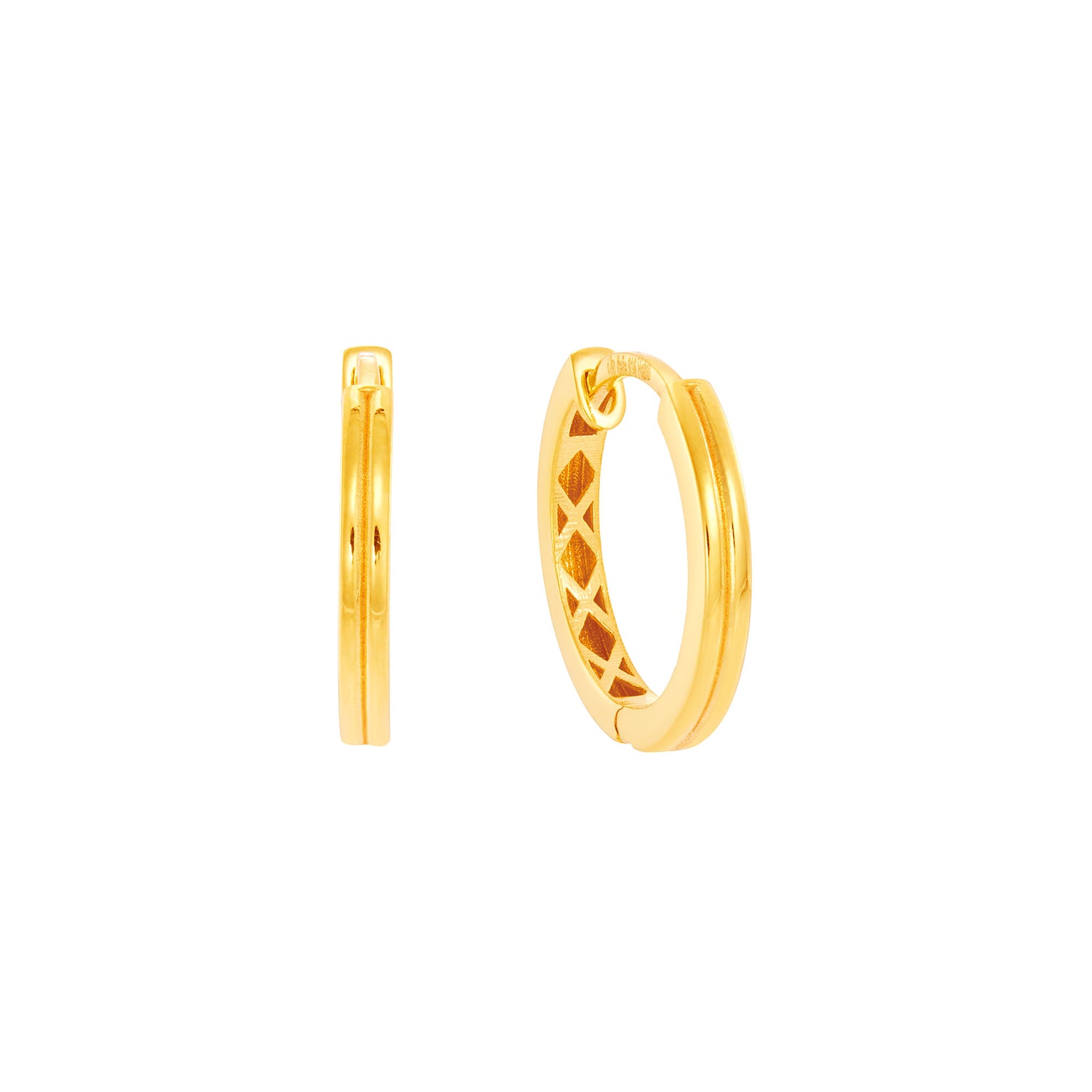 Oro Italia 916 Yellow Gold Earrings GE76121024 (22K Gold)