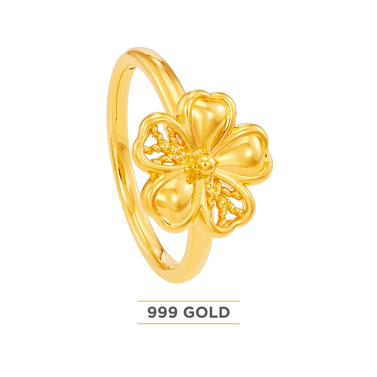 999/24K Yellow Gold Ring 9GR01140625