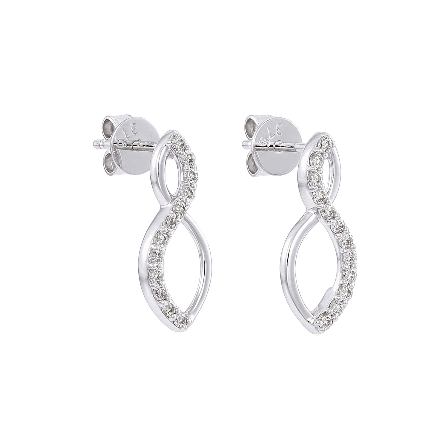 Diamond Earrings in 375/9K White Gol 457930625