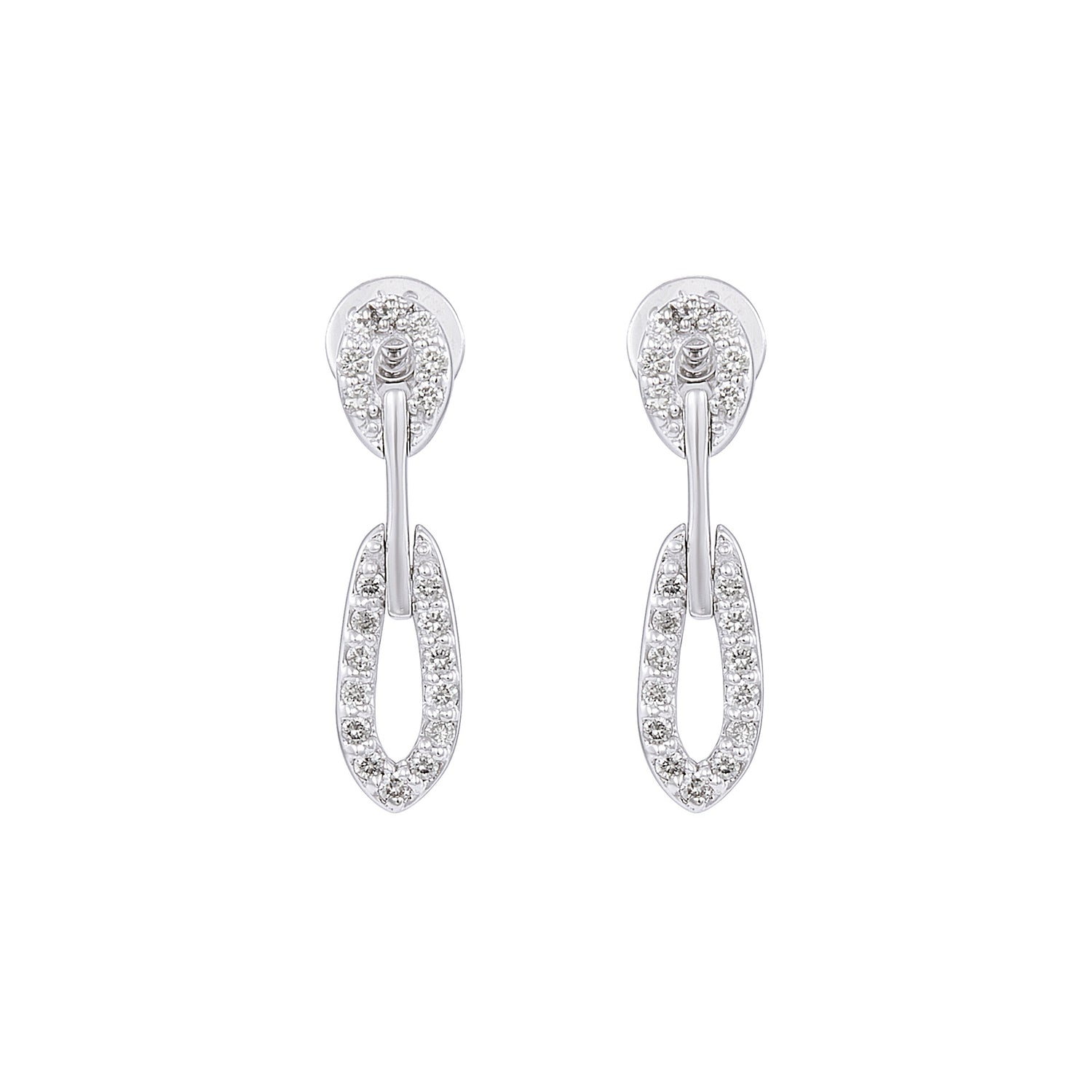 Diamond Earrings in 375/9K White Gold 457920625