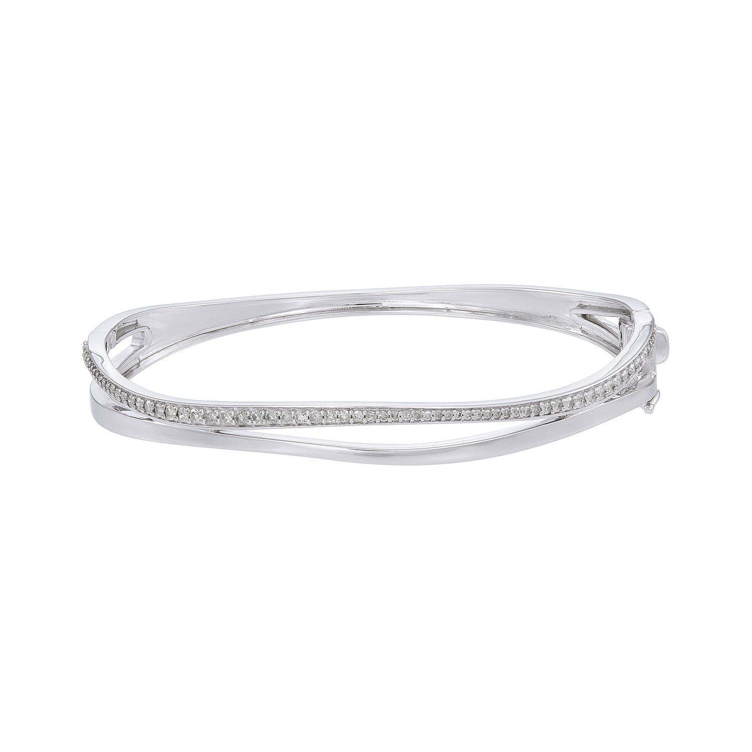 Diamond Bangle in 375/9K White Gold 682310325