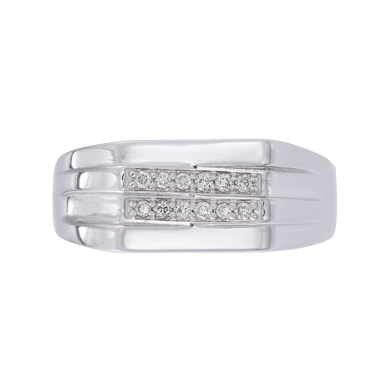 Diamond Men's Ring in 925 Silver Palladium 273530625(PLD)