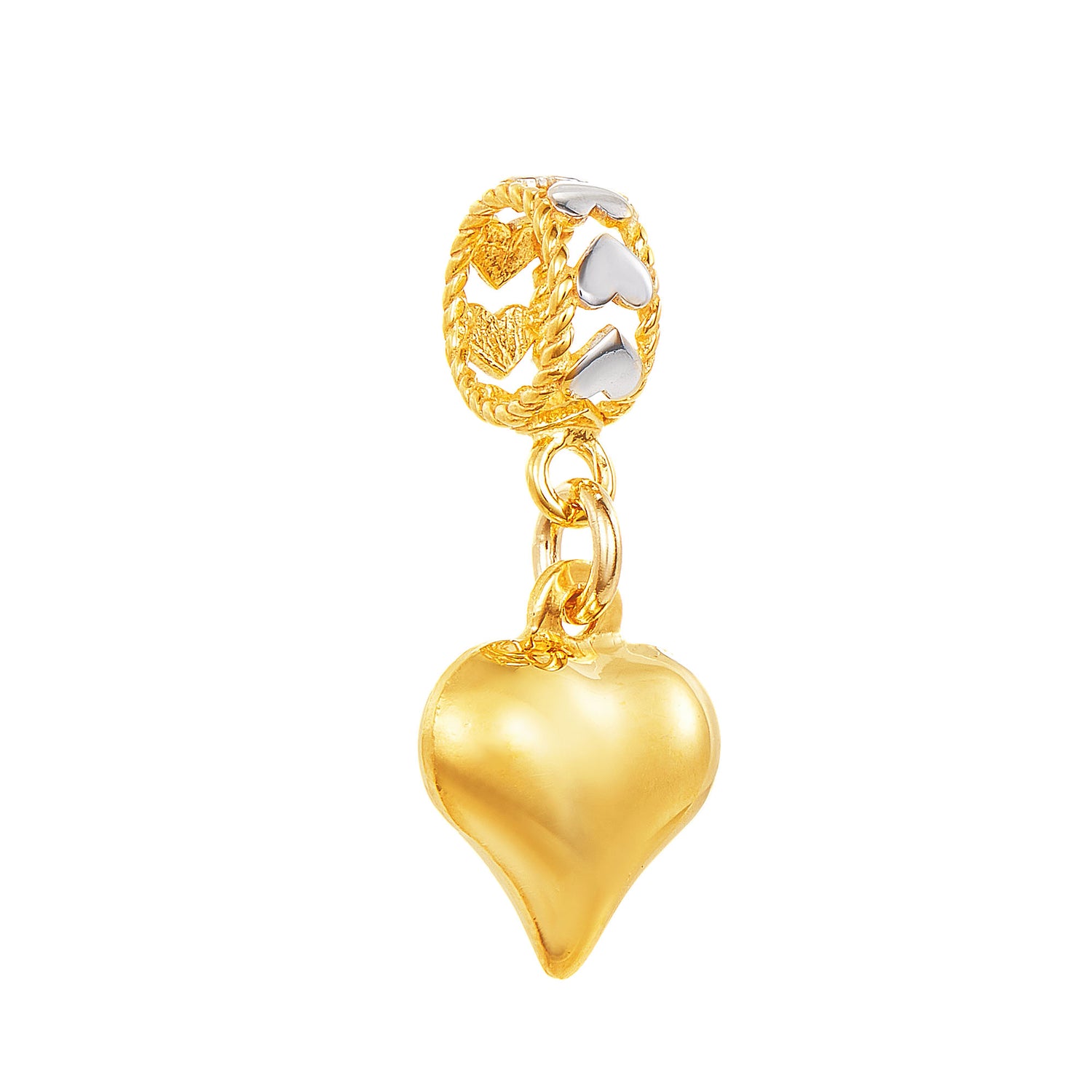 Oro Italia 916 Yellow and White Gold Charm GCM90021020-BI (22K Gold)