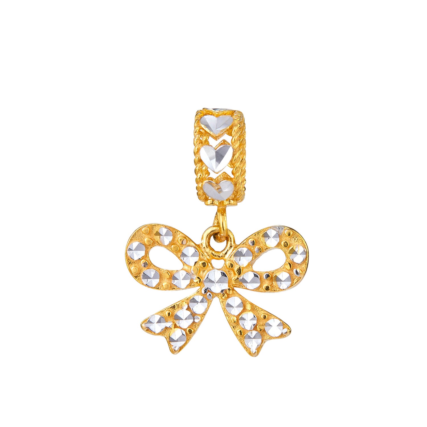 Oro Italia 916 Yellow and White Gold Charm GCM90041020-BI (22K Gold)