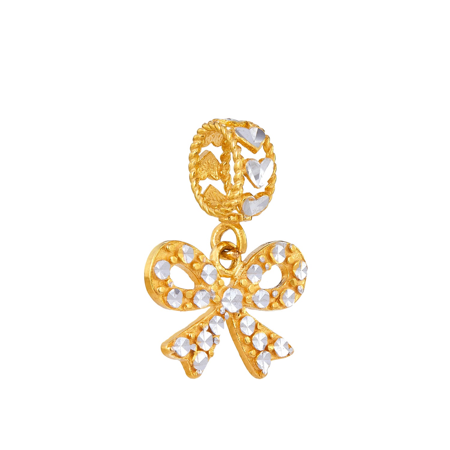 Oro Italia 916 Yellow and White Gold Charm GCM90041020-BI (22K Gold)