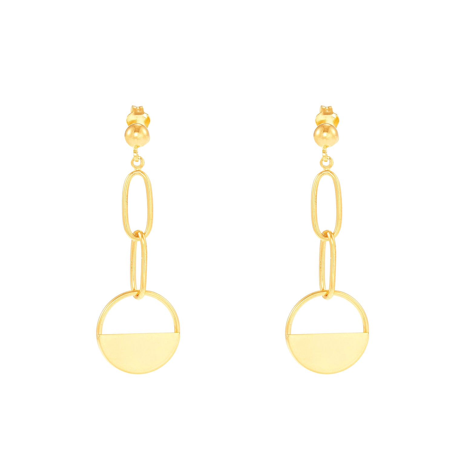Oro Italia 916 Yellow Gold Earrings GE72540122 (22K Gold)