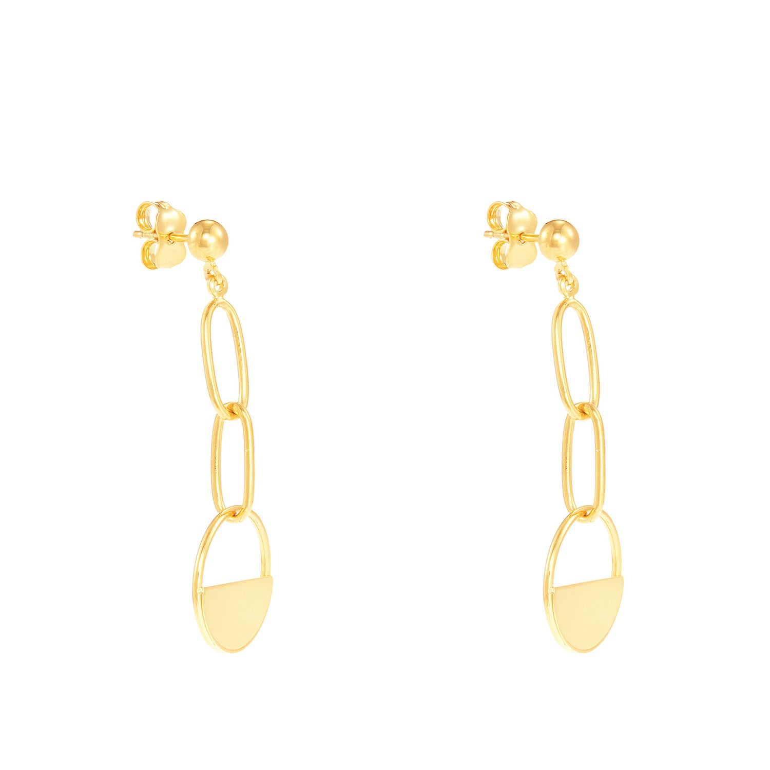 Oro Italia 916 Yellow Gold Earrings GE72540122 (22K Gold)