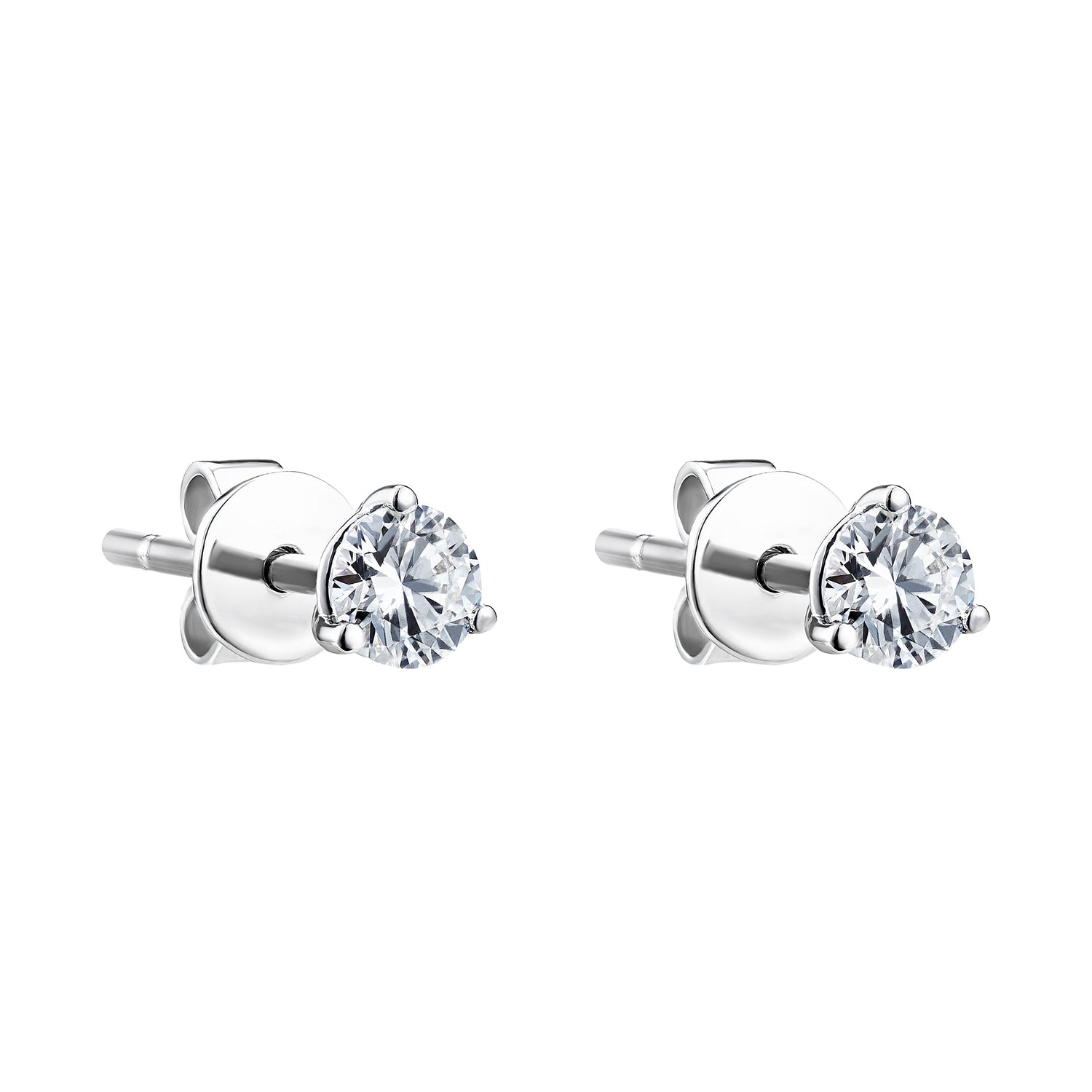 Diamond Earring in 750/18K White Gold 456431120-0.10