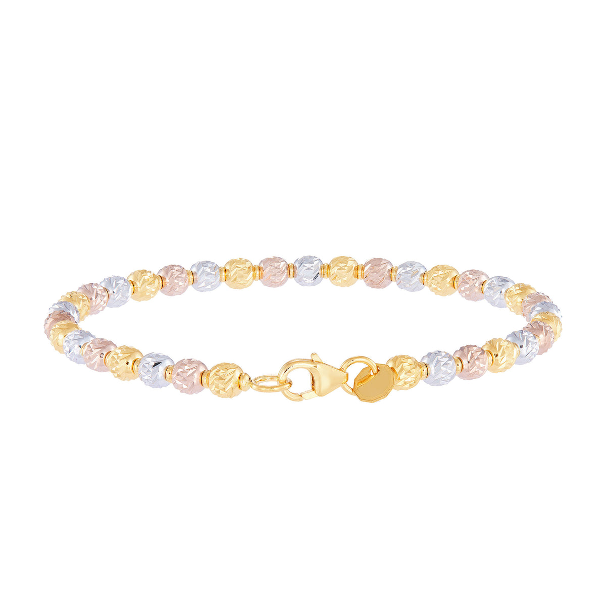 Oro Italia 916 Yellow, White and Rose Gold Bangle GB88311221-TI (22K Gold)
