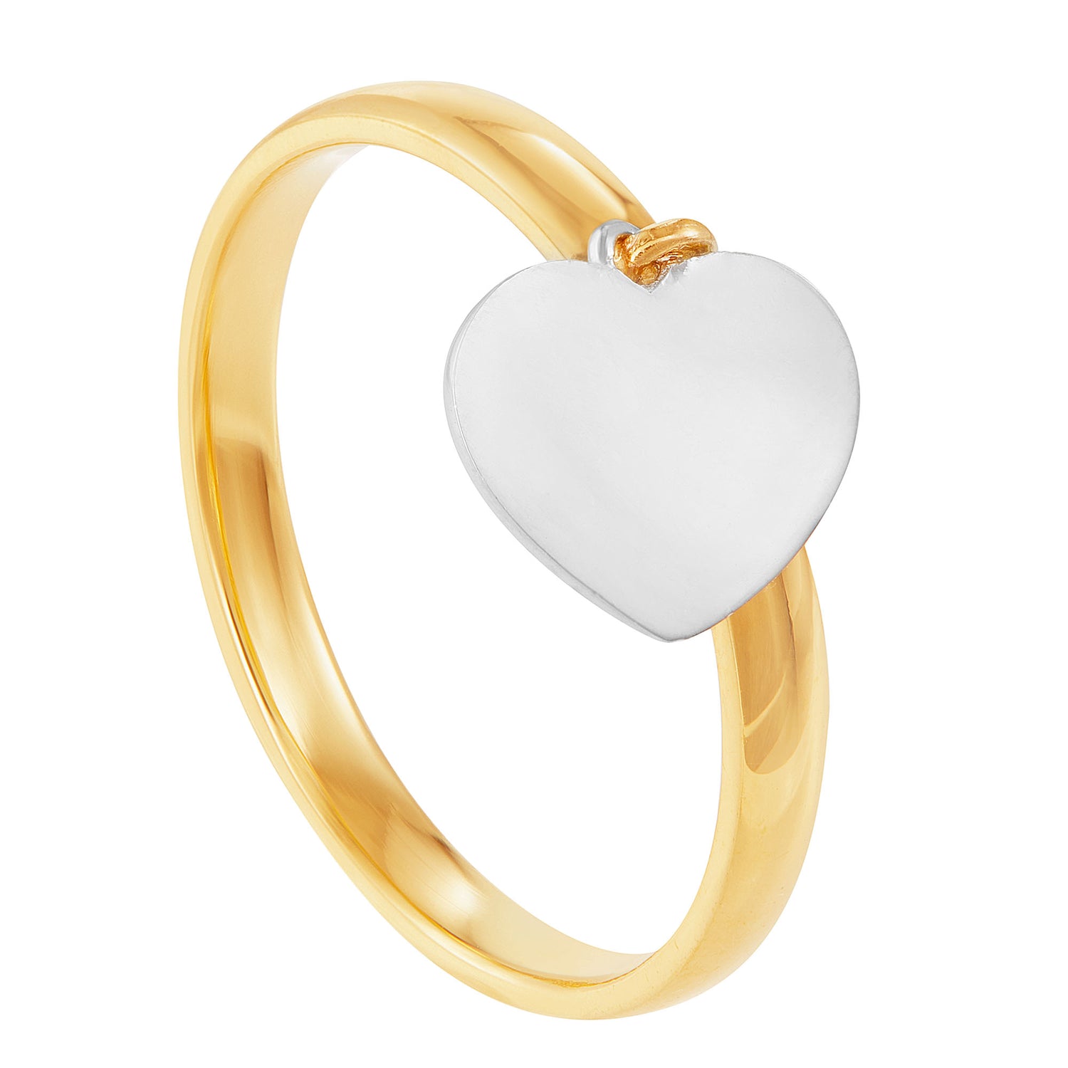 AMORE | Oro Italia 916 Yellow and White Gold Ring GR47090921(YW)-BI (22K Gold)