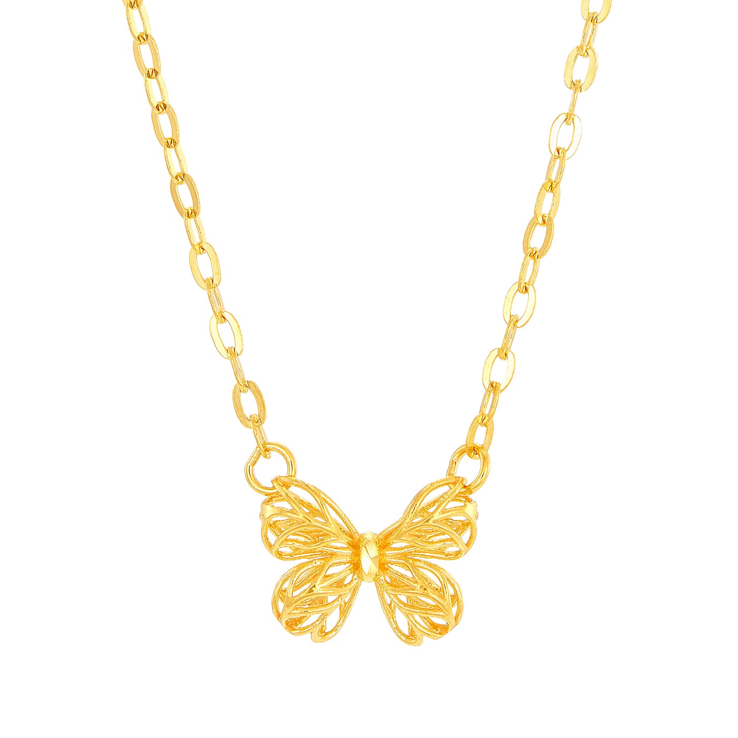 916/22K Yellow Gold Necklace (Butterfly) JE29-001-010223