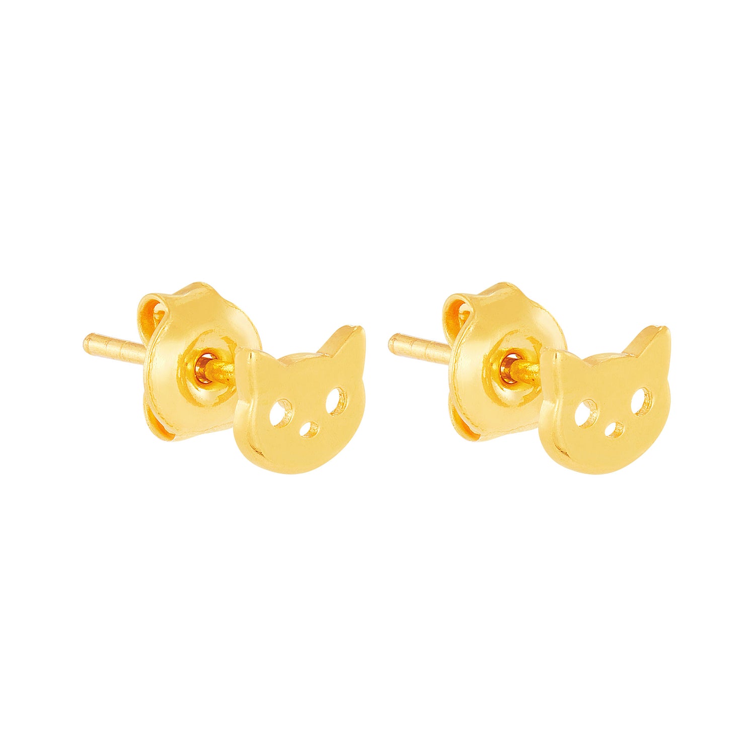 916/22K Yellow Gold Earrings (Cat) CHE020623