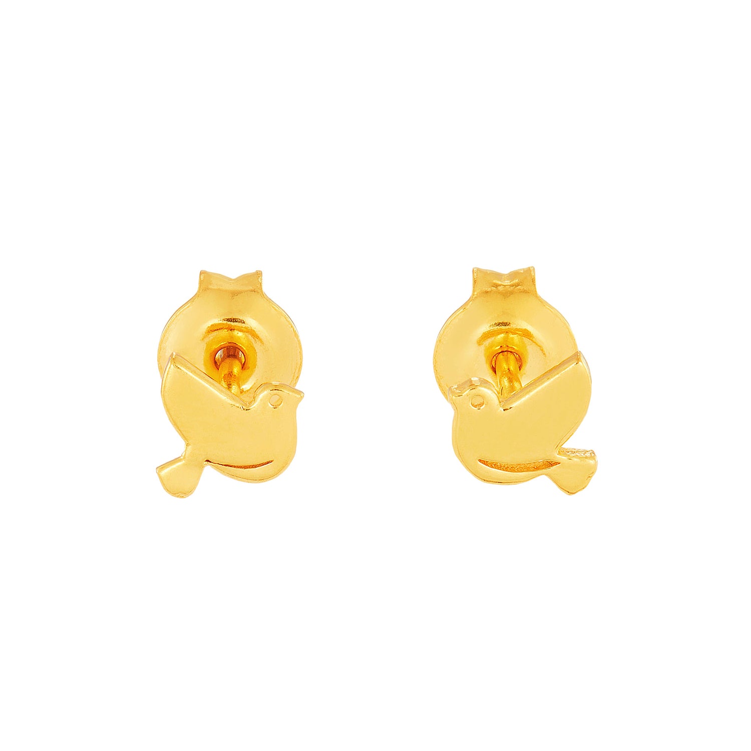 916/22K Yellow Gold Earrings (Bird) CHE030623
