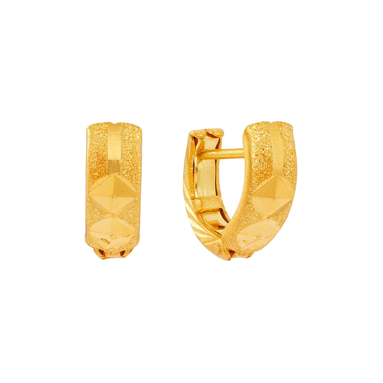 916/22K Yellow Gold Earrings STE590723