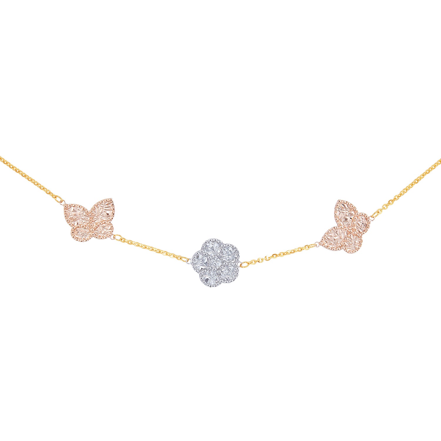 Oro Italia 916 Yellow, White and Rose Gold Bracelet GW42730523-TI (22K Gold)