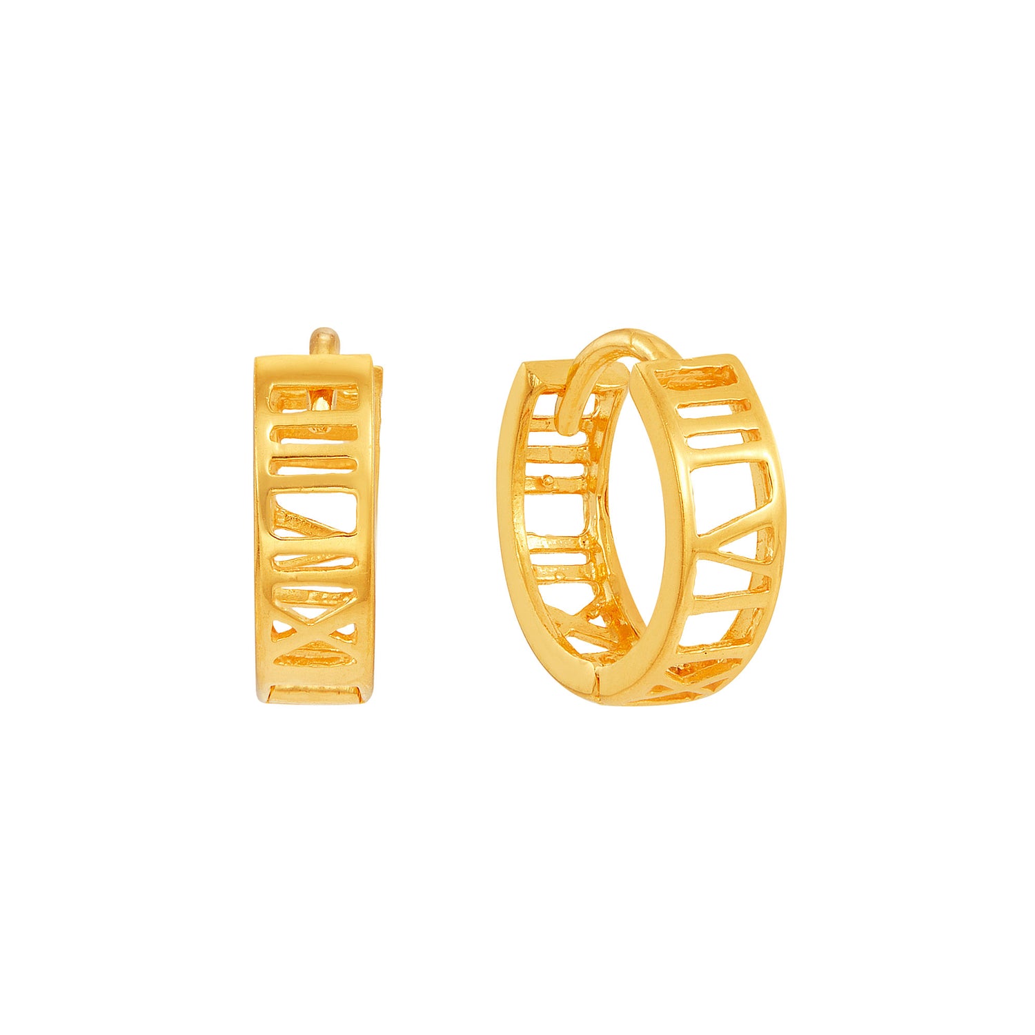 916/22K Yellow Gold Earrings E22-1091(DE78)0723