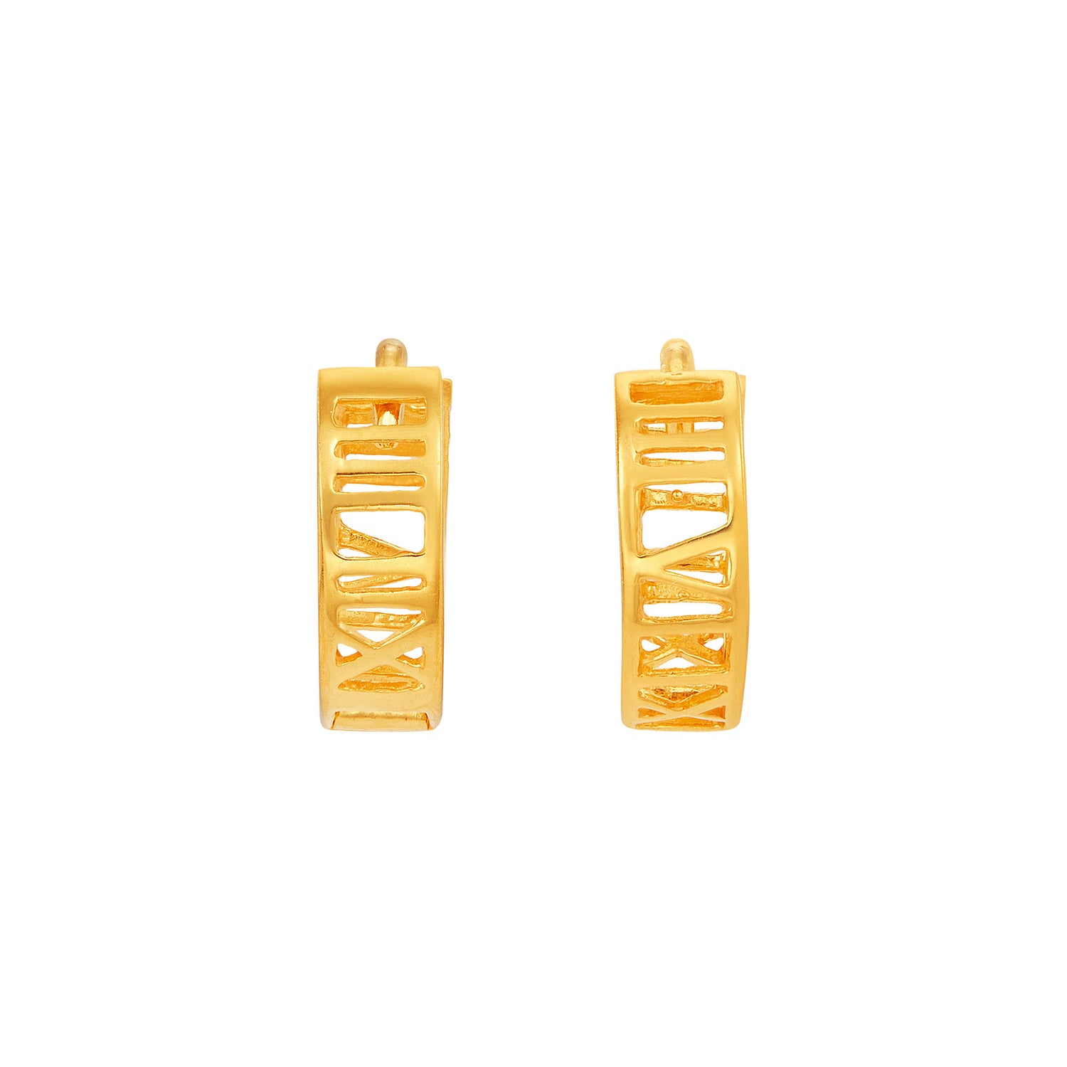 916/22K Yellow Gold Earrings E22-1091(DE78)0723