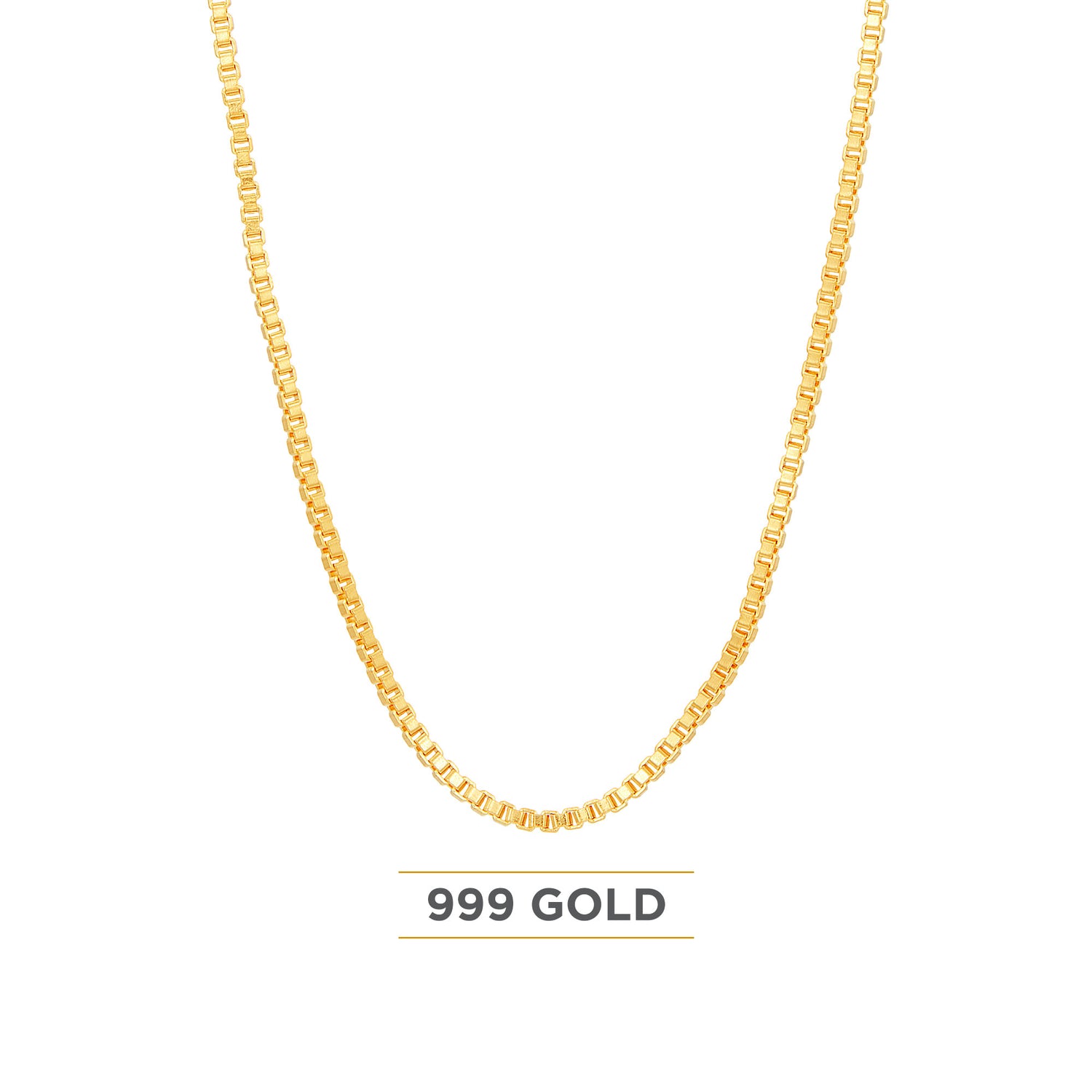 999/24K Yellow Gold Necklace WWGC1020423