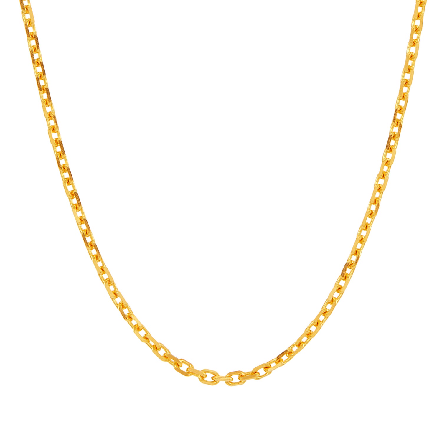 916/22K Yellow Gold Necklace GC870