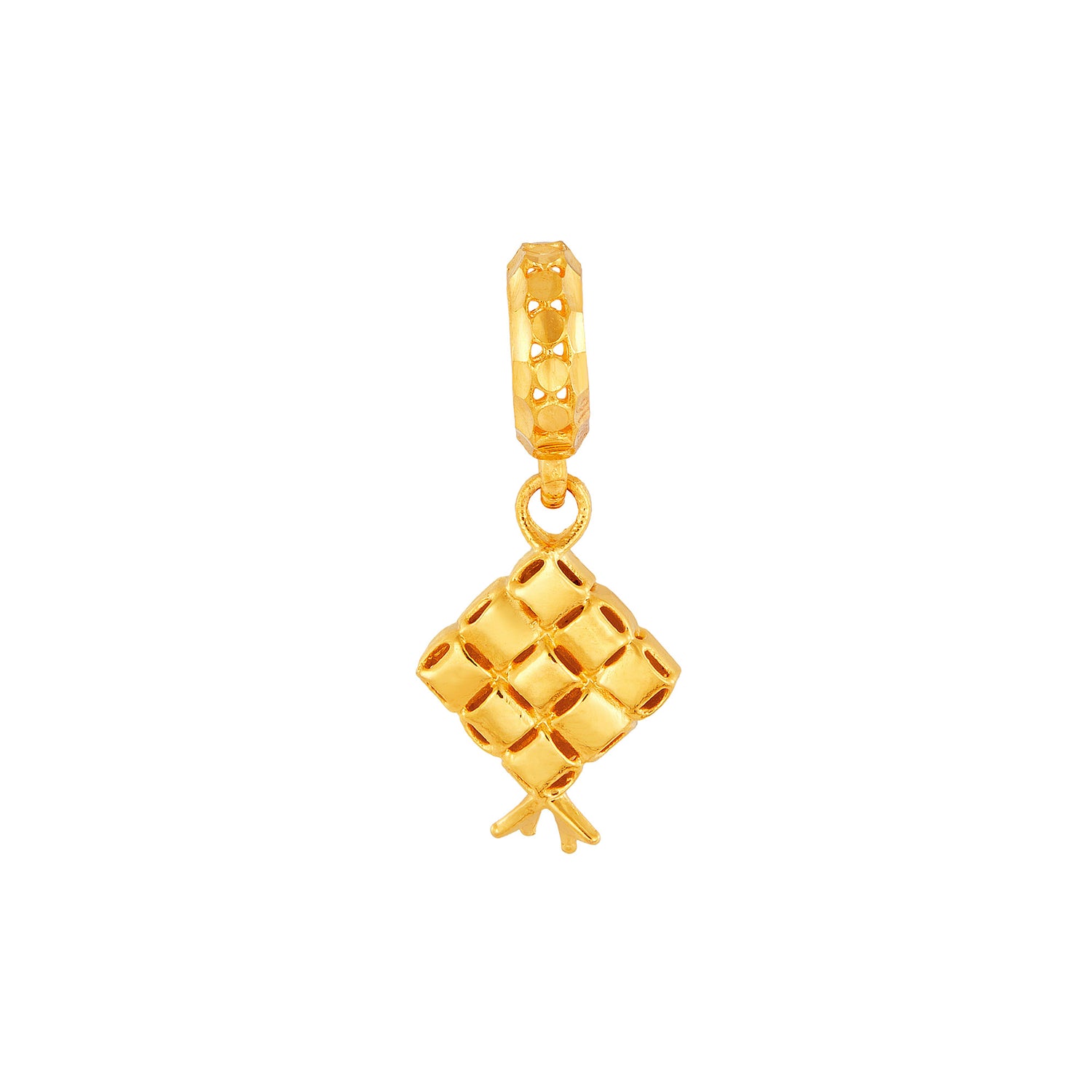 916/22K Yellow Gold Charm (Ketupat) C5330823