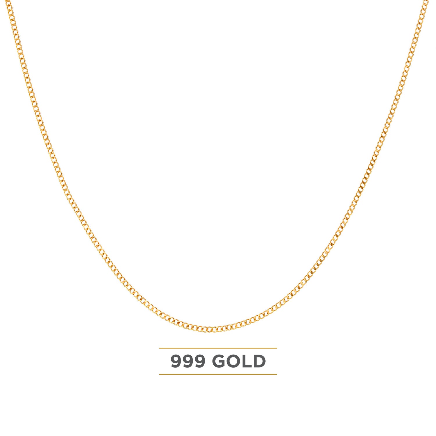 999/24K Yellow Gold Necklace WWGC1211123