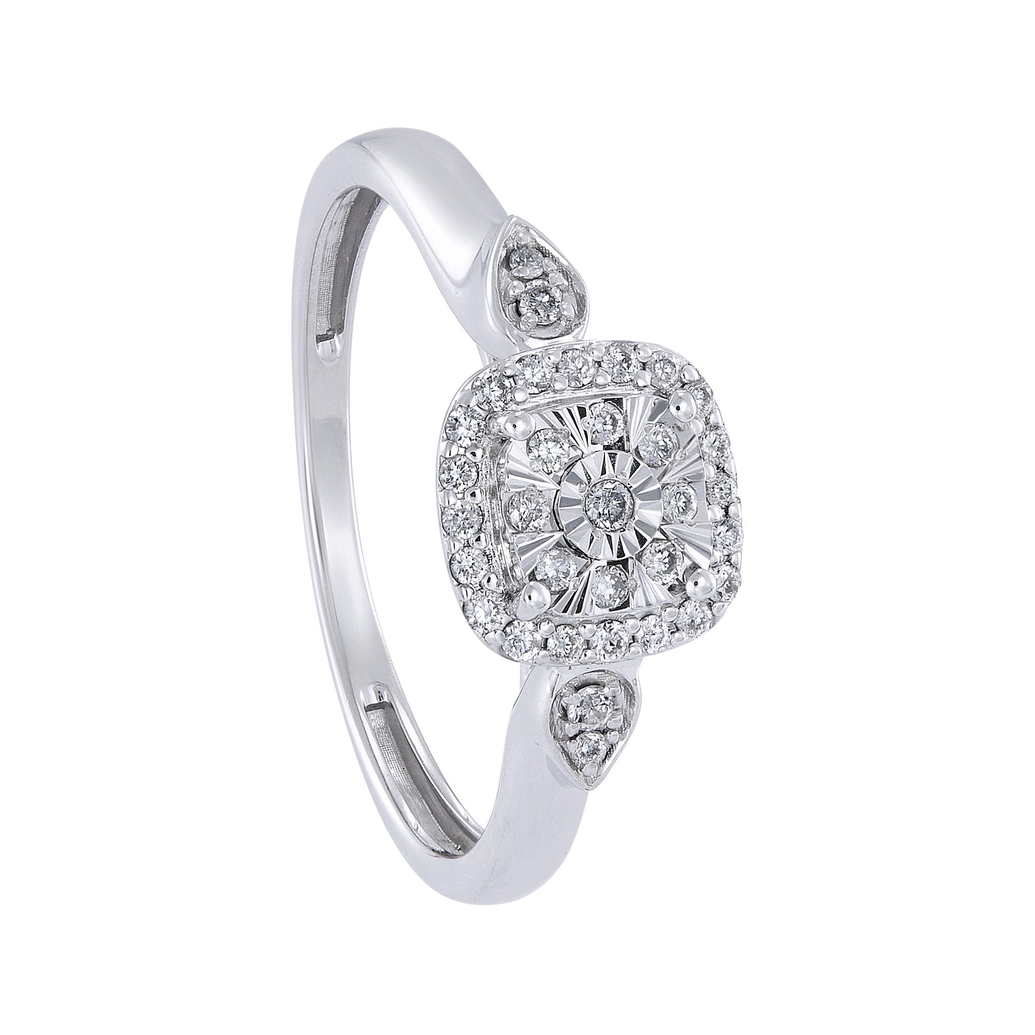 Diamond Ring in 375/9K White Gold 265870223