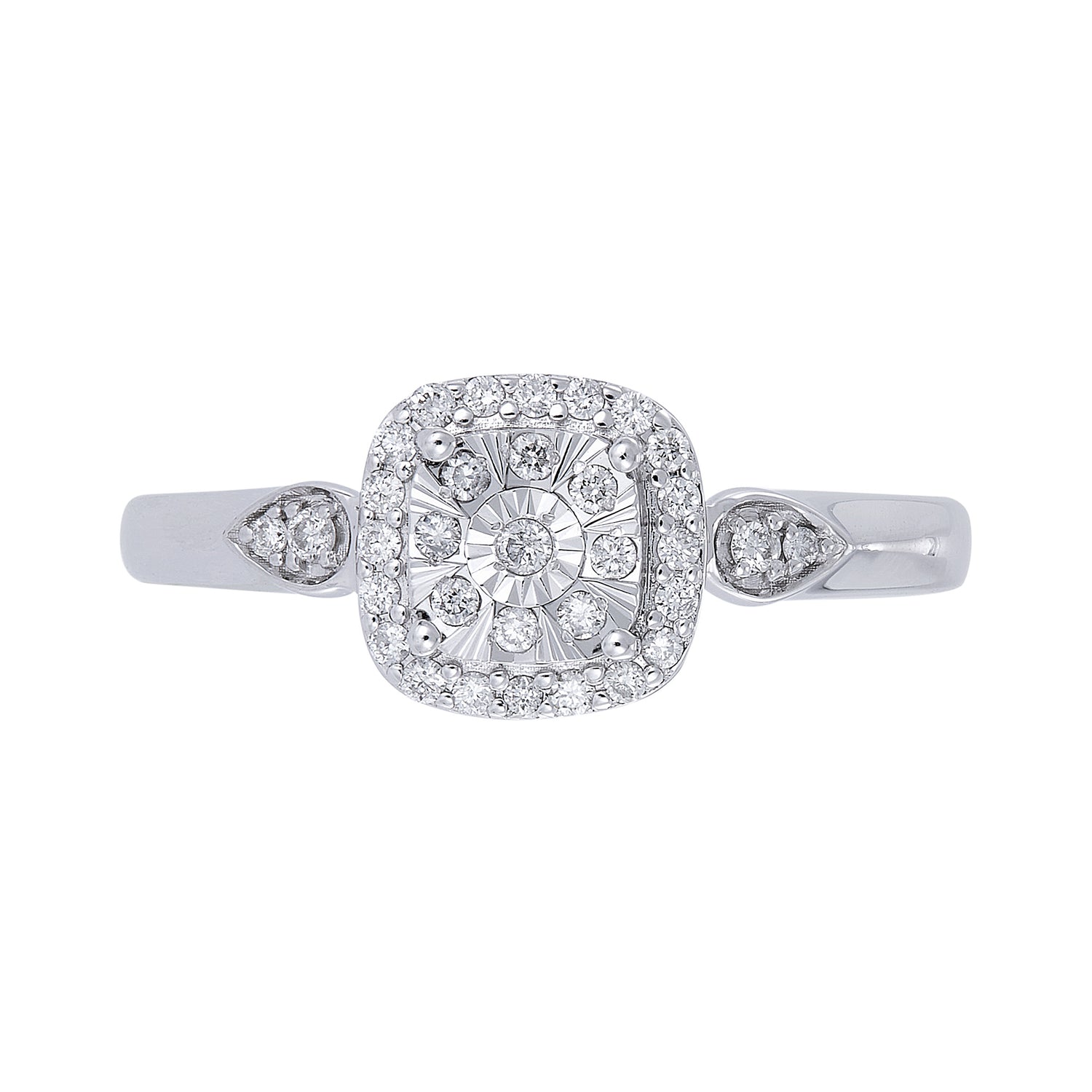 Diamond Ring in 375/9K White Gold 265870223