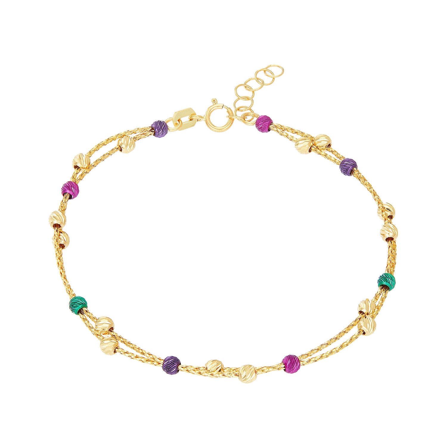 585/14K Yellow Gold Bracelet 714-BR TWC01-72P3-Y