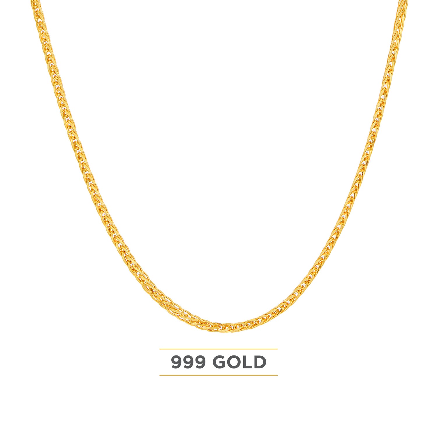 999/24K Yellow Gold Necklace WWGC1181123