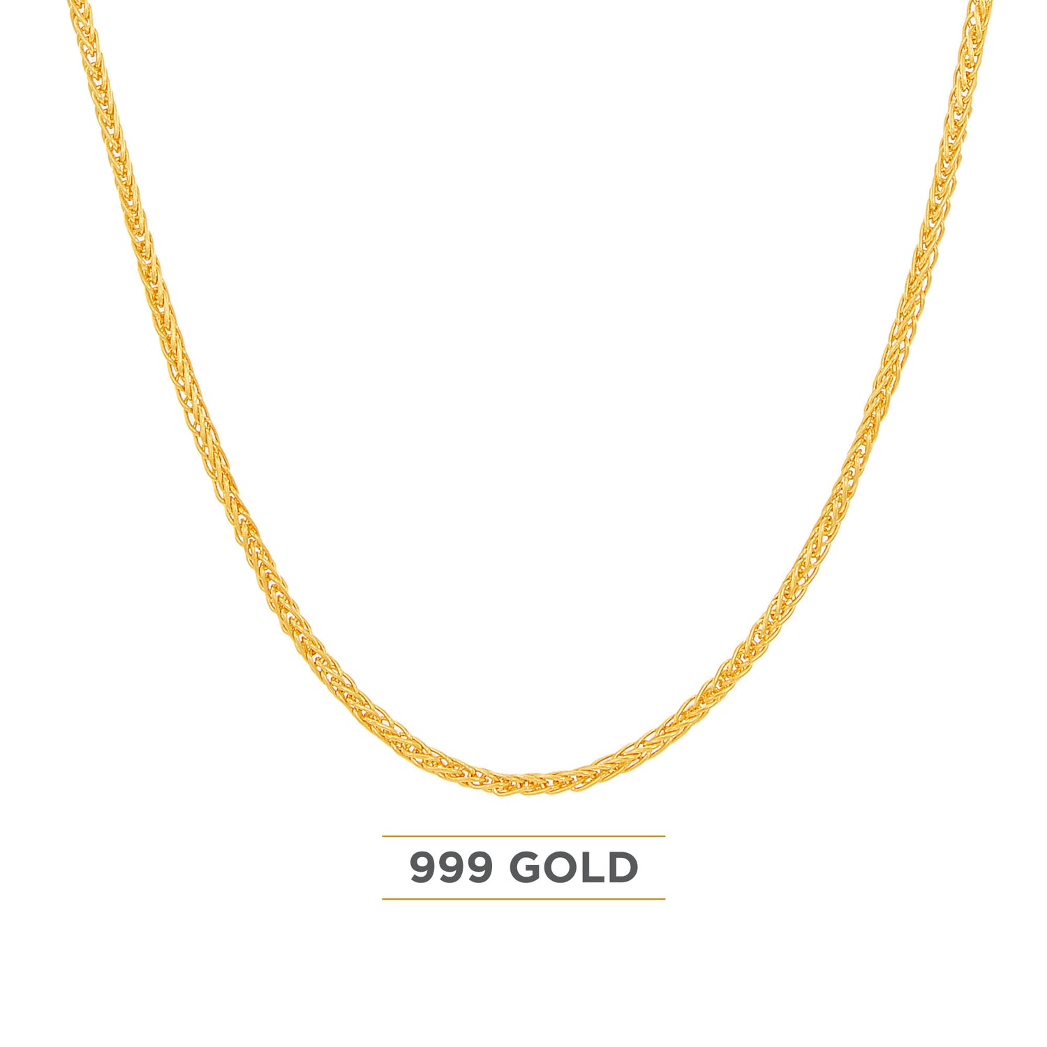 999/24K Yellow Gold Necklace WWGC1221123