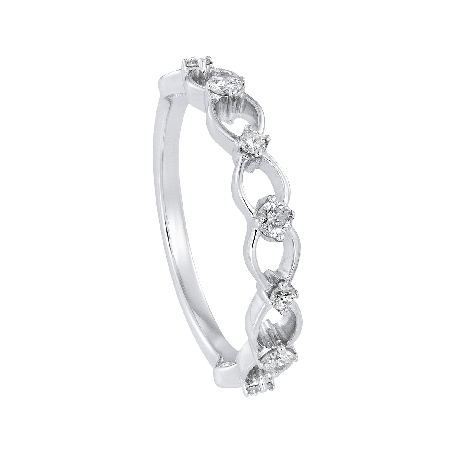 CHIC | Round Diamond Ring in 375/9K White Gold 267571223(WG)
