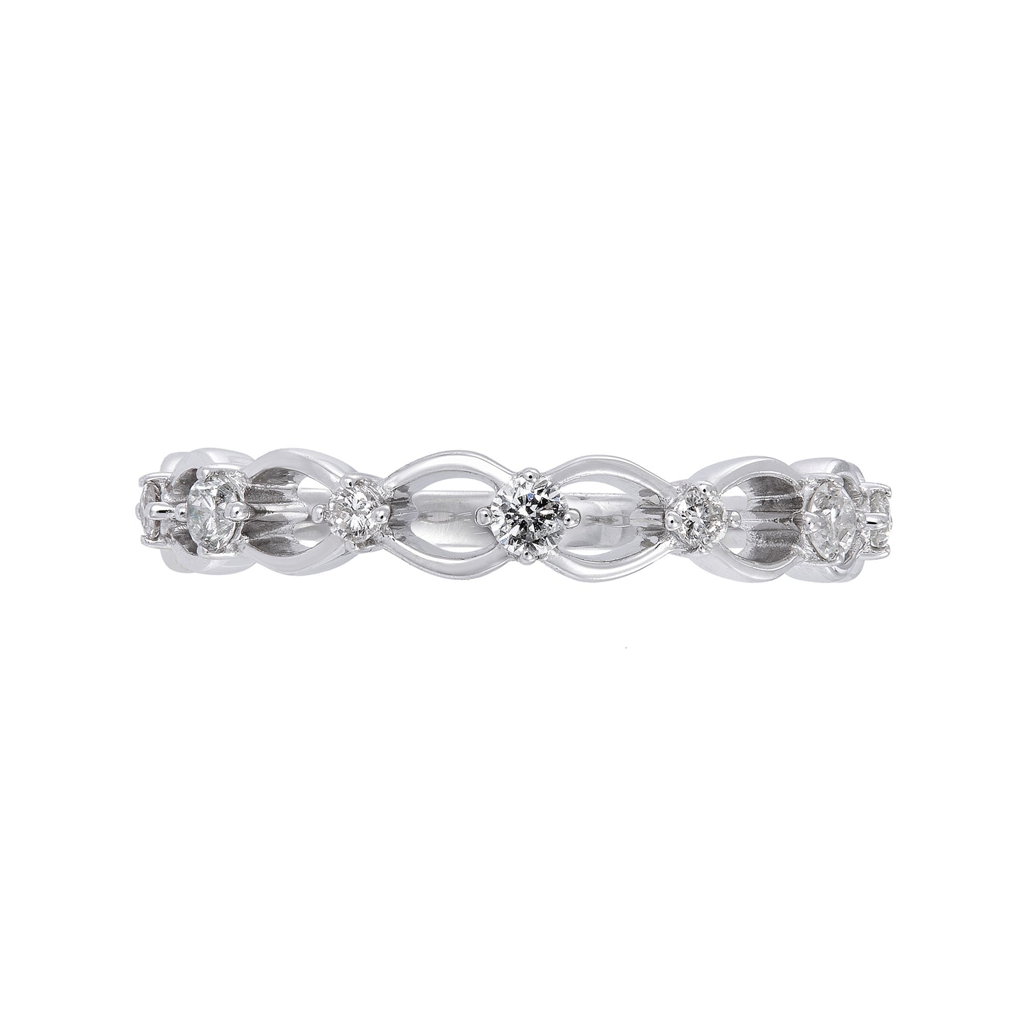 CHIC | Round Diamond Ring in 375/9K White Gold 267571223(WG)