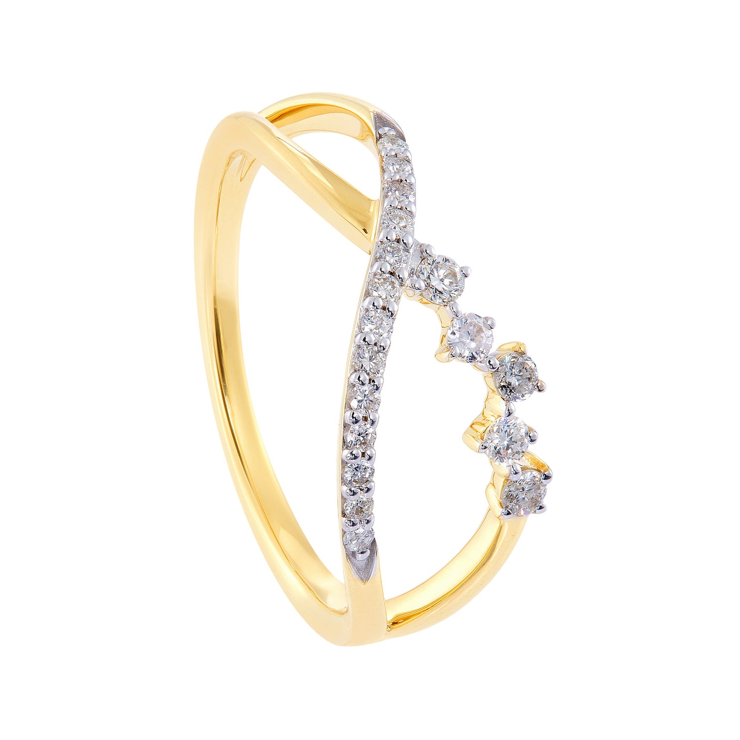 CHIC | Diamond Ring in 375/9K Yellow Gold 267610923