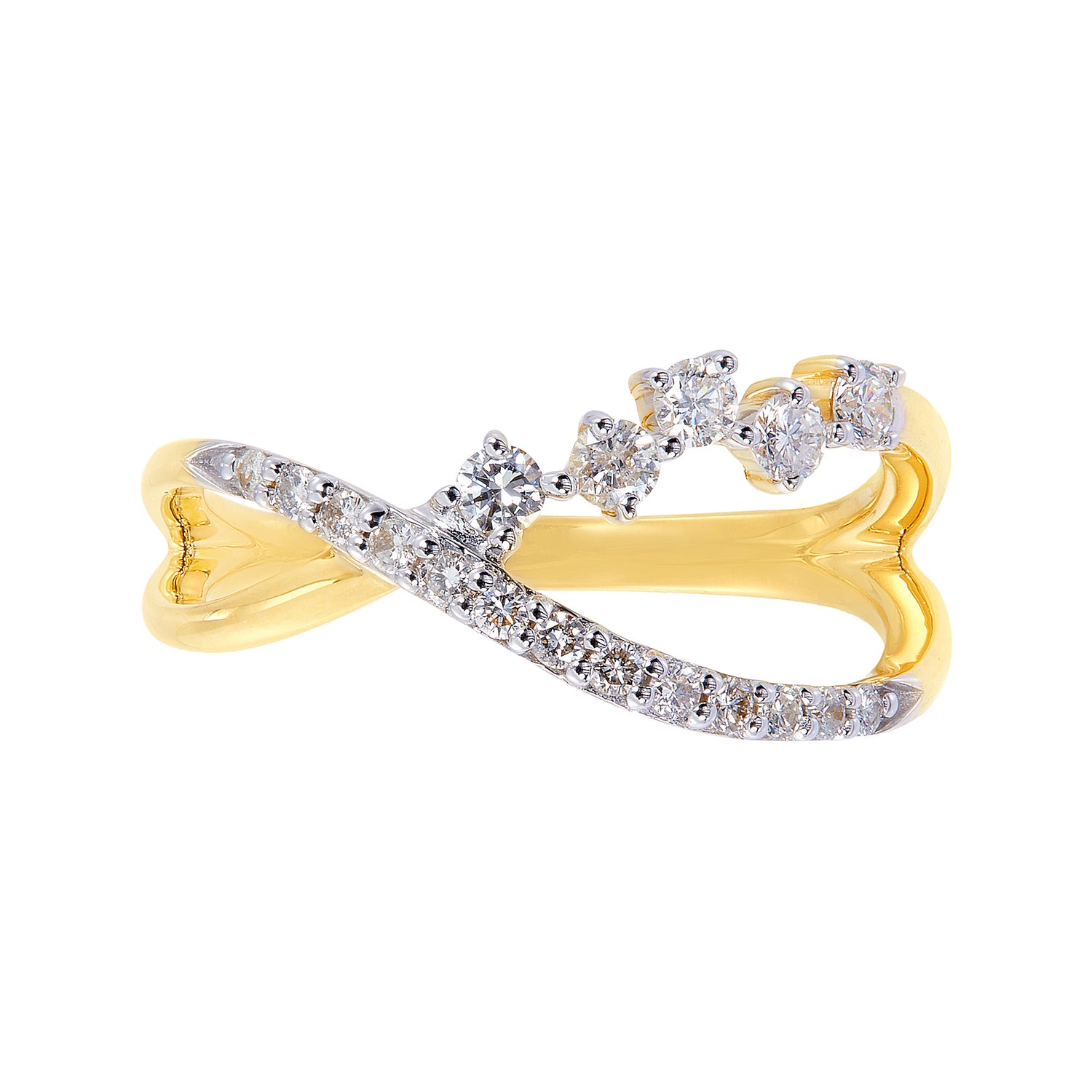 CHIC | Diamond Ring in 375/9K Yellow Gold 267610923