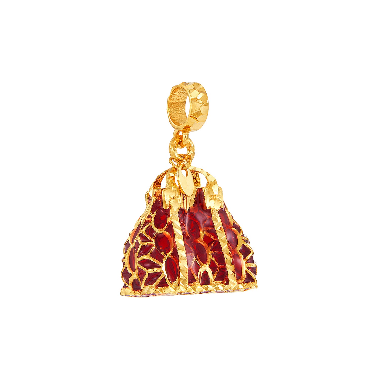 Oro Italia 916 Yellow Gold Charm GCM91141023(RED) (22K Gold)
