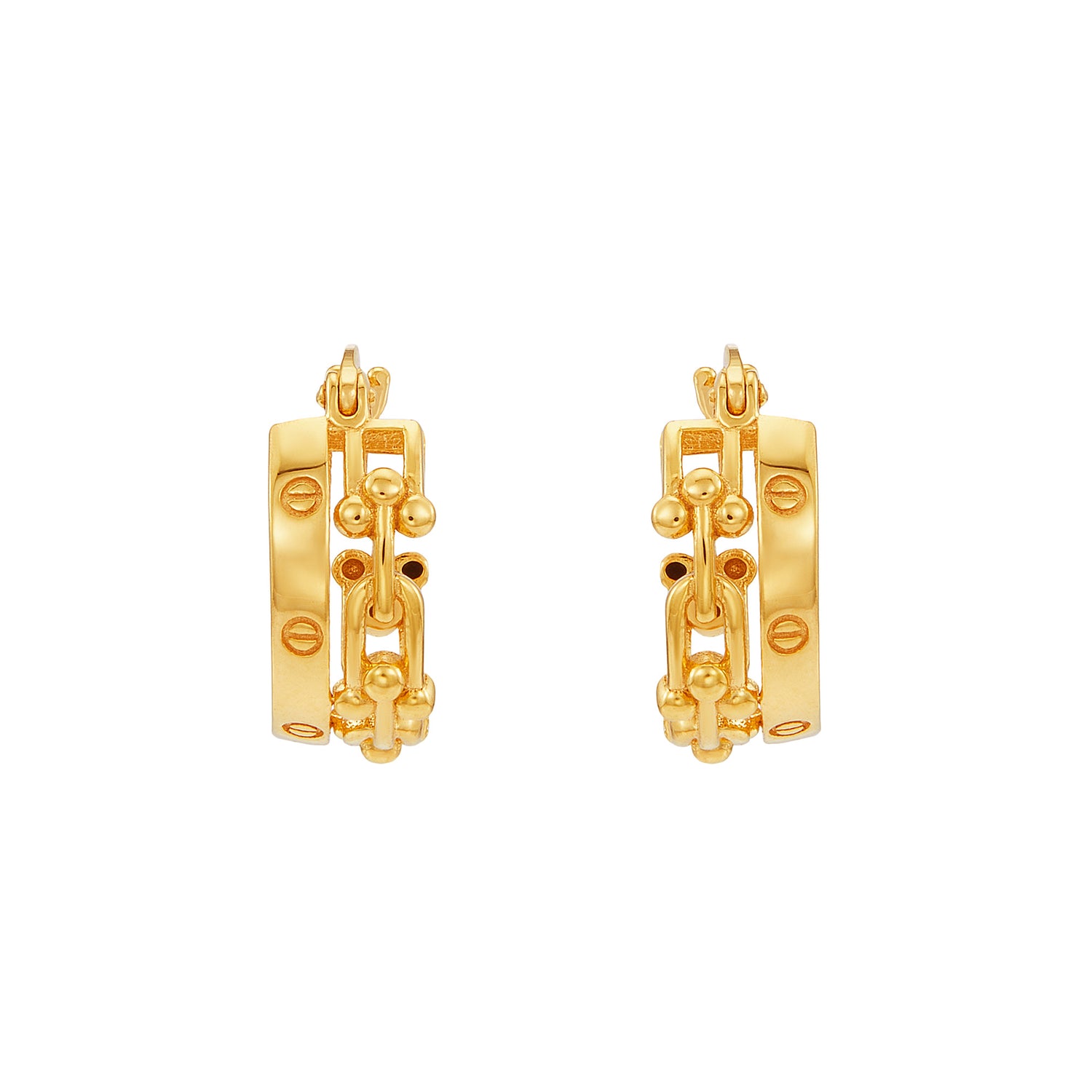 Oro Italia 916 Yellow Gold Earrings GE74530923 (22K Gold)