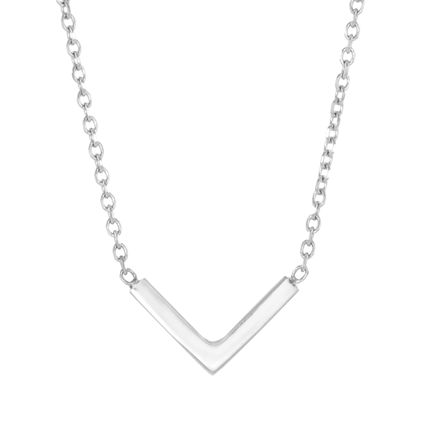 750/18K White Gold Necklace CJ-6-CL MNL02(18W)
